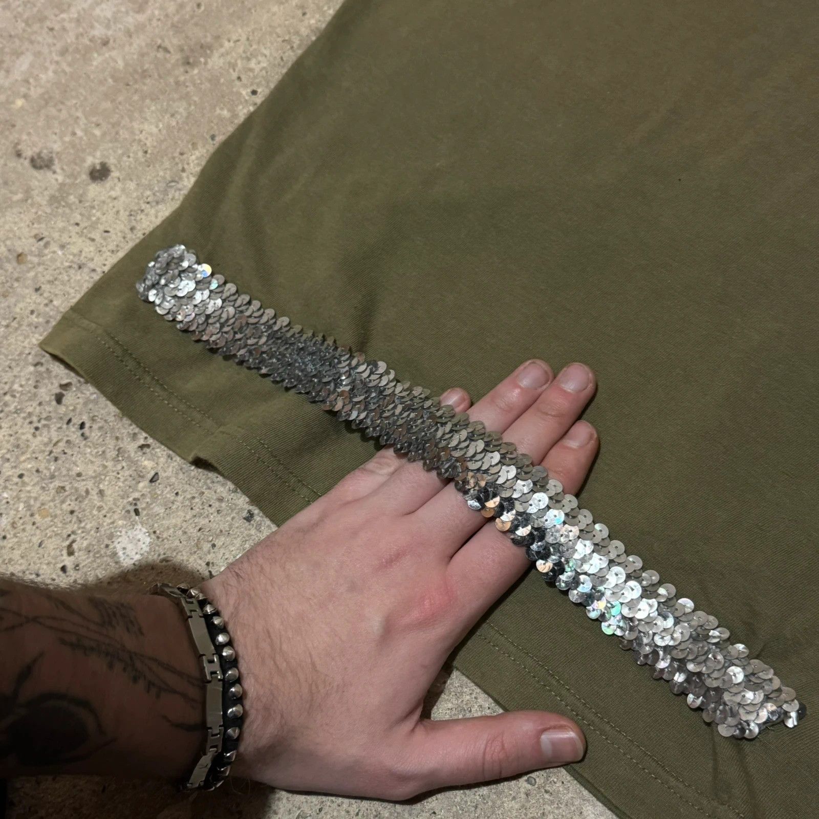 Helmut Lang F/W 1996 Helmut Lang sequined military tank top Size L / US 10 / IT 46 - 5 Thumbnail