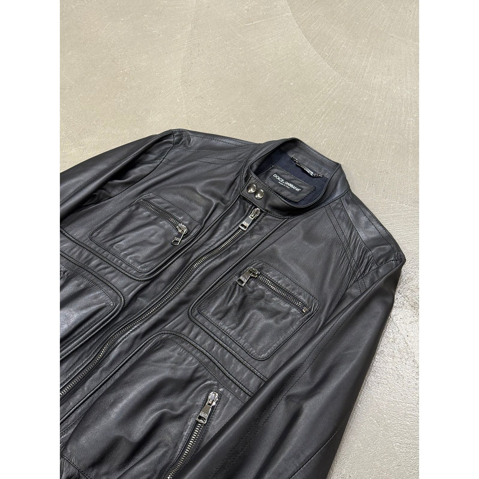 Dolce & Gabbana 2000s Dolce & Gabbana leather bomber jacket Size US L / EU 52-54 / 3 - 4 Thumbnail