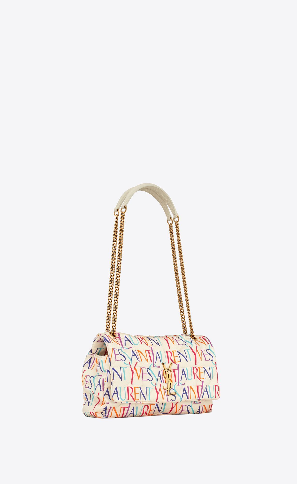 Saint Laurent Paris o1s1wg110724 Size: OS / Jamie Medium Silk Bag in Multicolor Size ONE SIZE - 3 Thumbnail