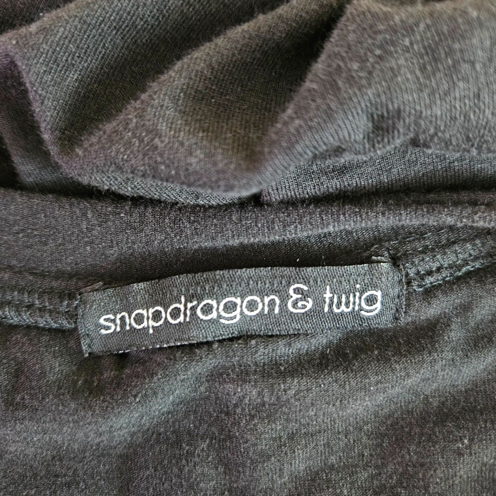 Vintage Snapdragon & Twig Womens Blouse Large Black Layered Pockets Lagenlook Shirt Adult Womens Size L / US 10 / IT 46 - 5 Thumbnail