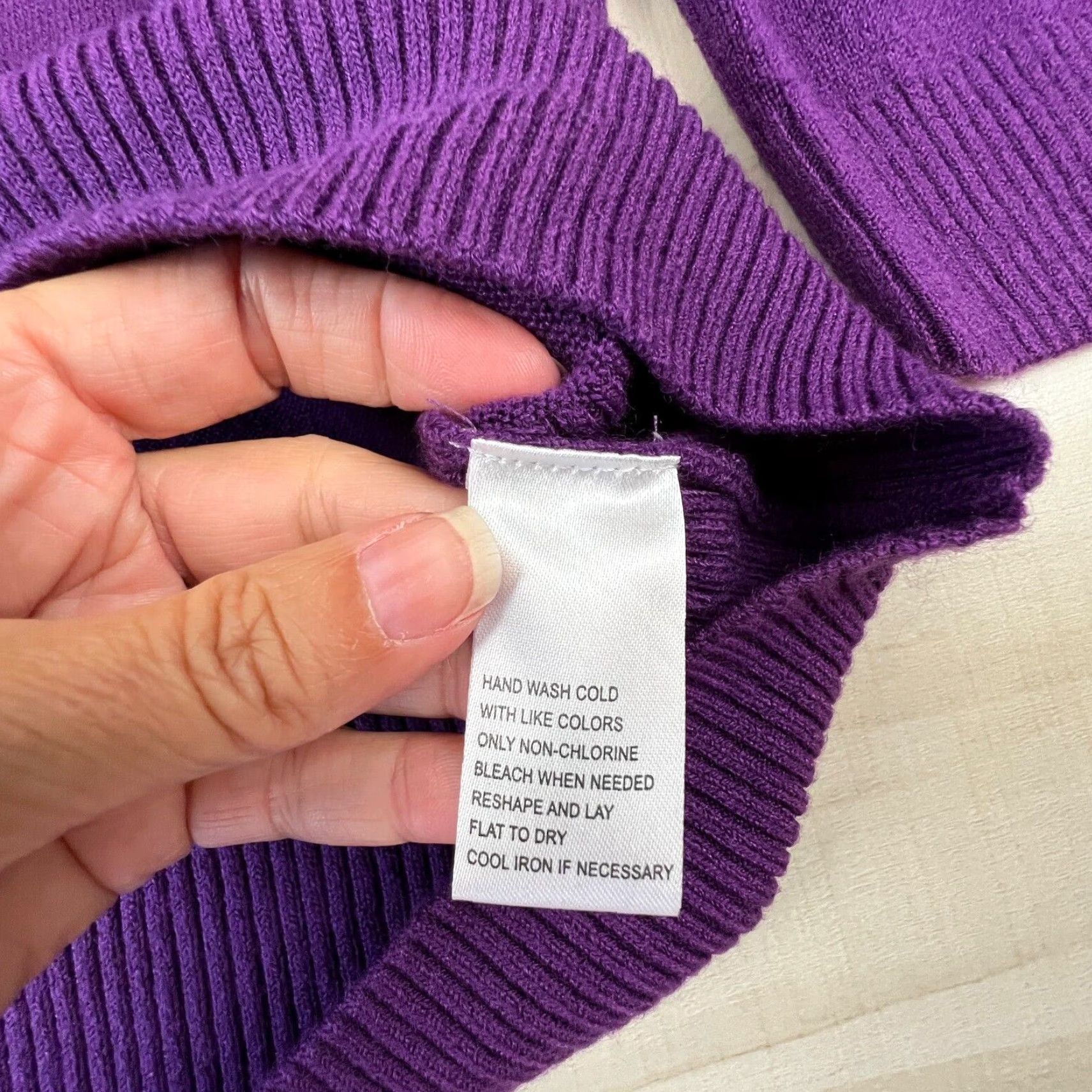 Vintage Designers Originals Women's Large Purple Pullover Sweater Veronica Infinity Style Size L / US 10 / IT 46 - 4 Thumbnail