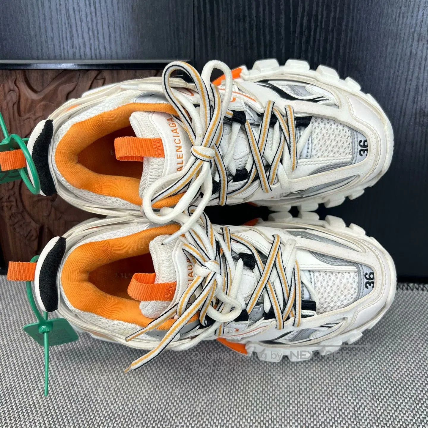 Balenciaga Balenciaga Track White Orange Sneakers. Size US 5 / IT 35 - 4 Thumbnail