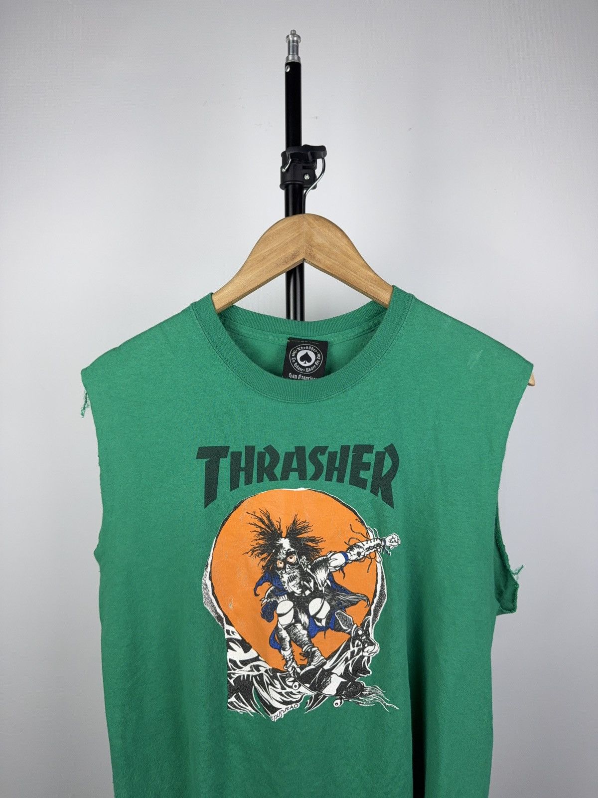 Thrasher × Vintage VINTAGE 00s THRASHER X PUSHEAD ALTERED sleeves Size US M / EU 48-50 / 2 - 2 Thumbnail