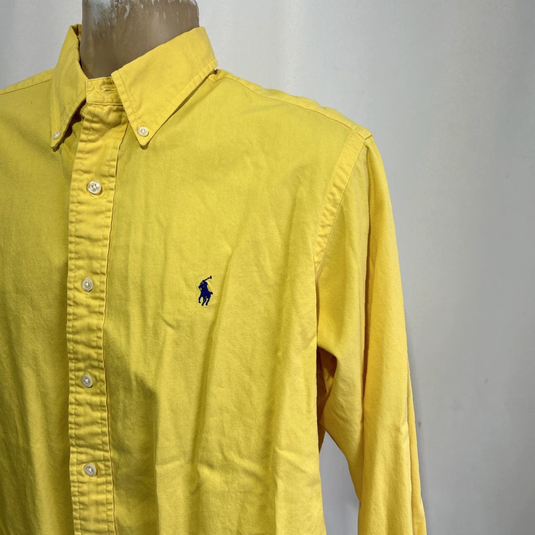 Ralph Lauren Ralph Lauren Shirt Mens L Oxford Button-Down Polo Pony Yellow Long Sleeves Size US L / EU 52-54 / 3 - 2 Thumbnail