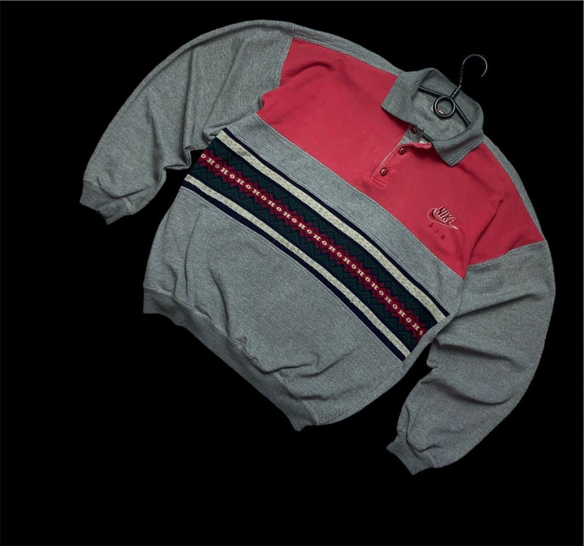 Nike × Vintage Vintage Nike sweatshirt/sweater logo rare Size US L / EU 52-54 / 3 - 1 Thumbnail