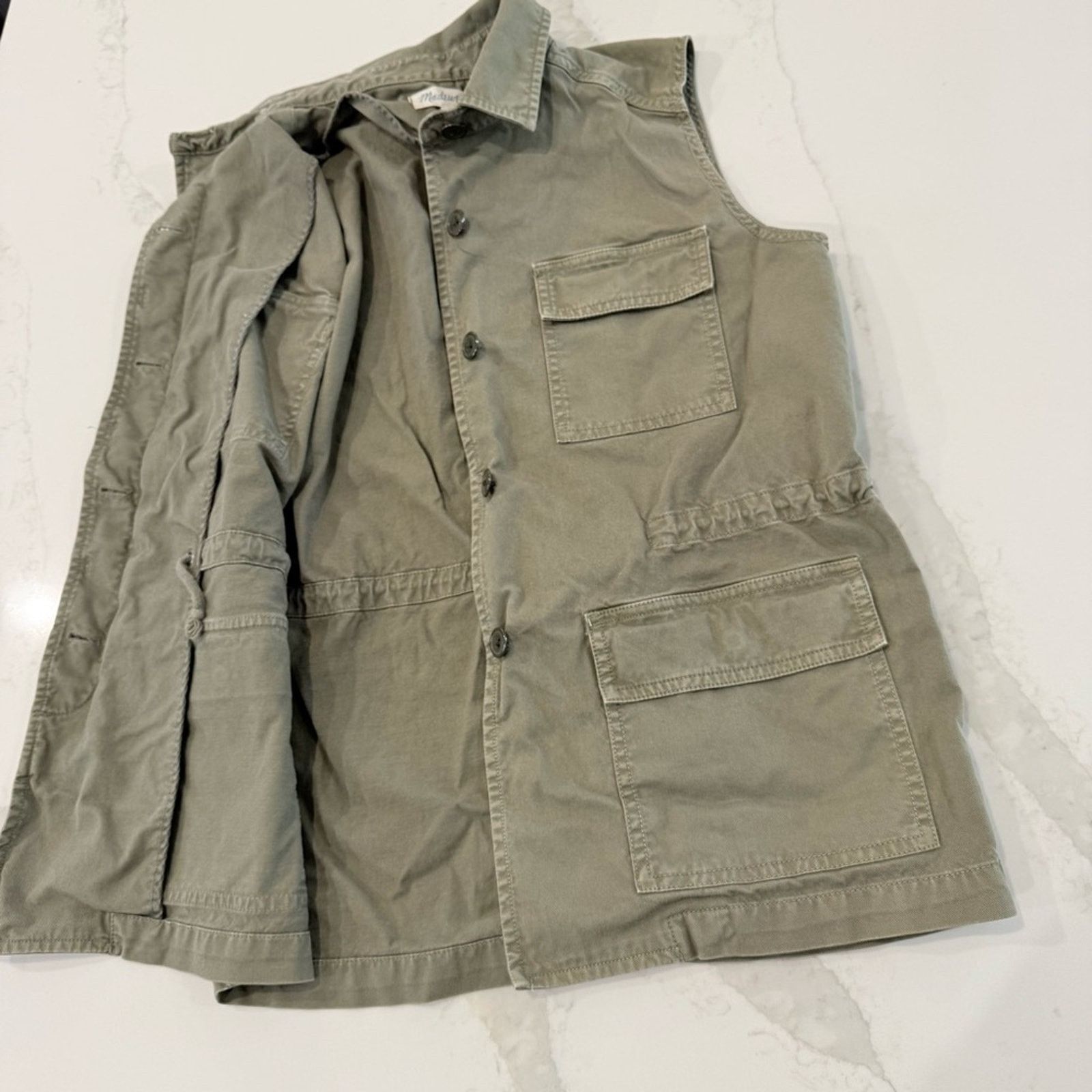 Madewell Madewell Military Oversized Cargo Vest Womens XS ArmyGreen Size XS / US 0-2 / IT 36-38 - 4 Thumbnail
