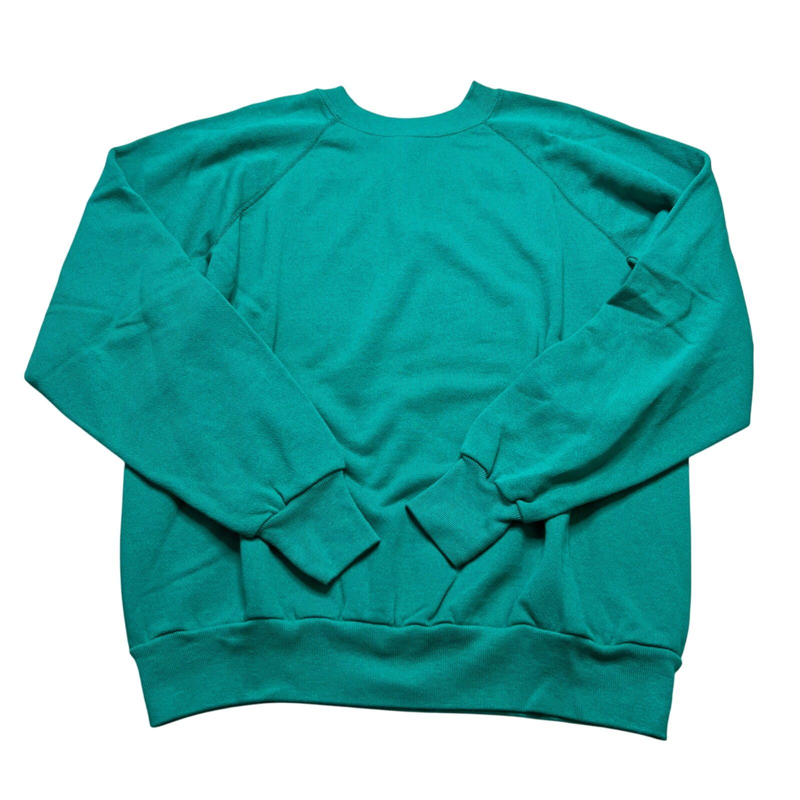 Vintage Vintage JE Morgan USA Made Crewneck Sweatshirt Green L 80s Size US L / EU 52-54 / 3 - 1 Thumbnail