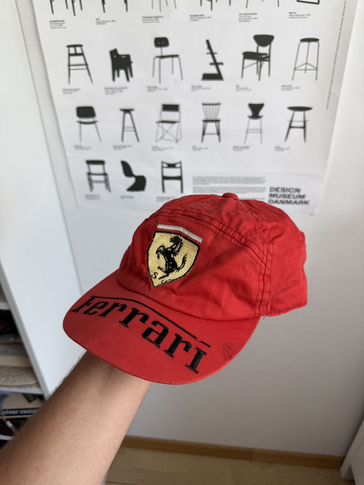Ferrari Vintage 90s Ferrari racing big logo cap f1 nascar italy y2k Size ONE SIZE - 5 Thumbnail