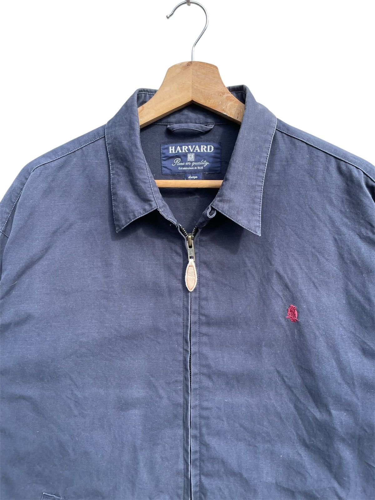 Vintage 🔥Accept Binding Offer🔥Navy Blue HARVARD With Red Logo Jacket Size US L / EU 52-54 / 3 - 4 Thumbnail