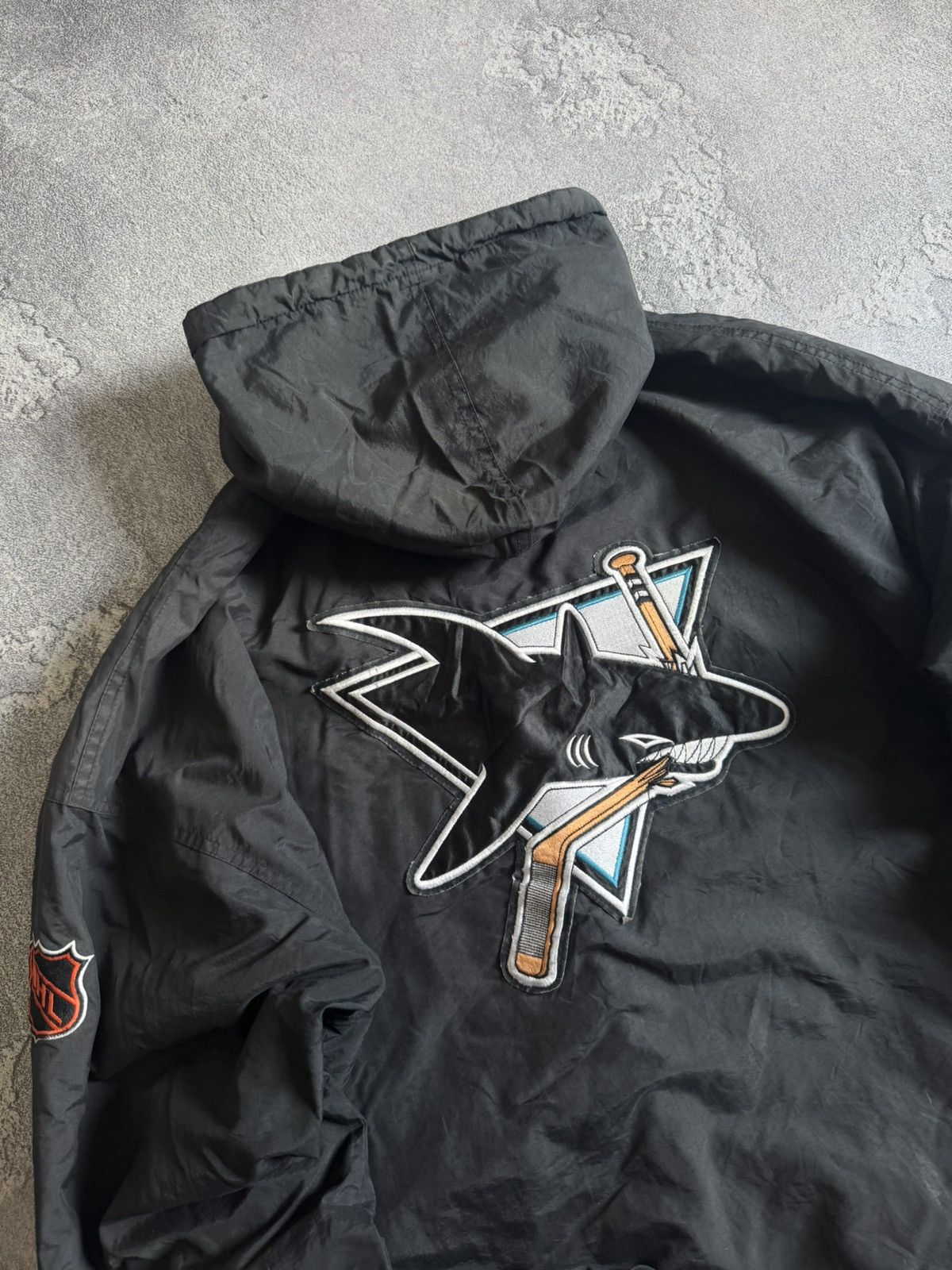 Starter Starter XL San Jose Sharks 🦈 NHL vintage bomber jacket zip Size US XL / EU 56 / 4 - 2 Thumbnail