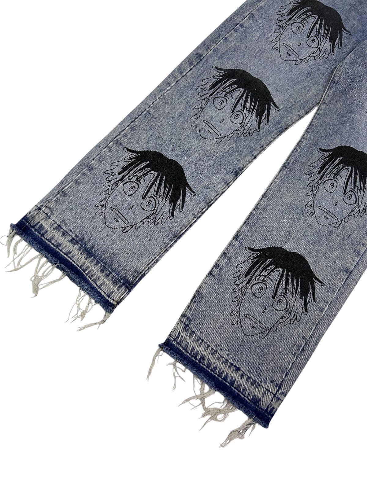 Japanese Brand × Vintage Vintage Anime Wide Leg Streetwear Aesthetic Denim Size US 29 - 5 Thumbnail