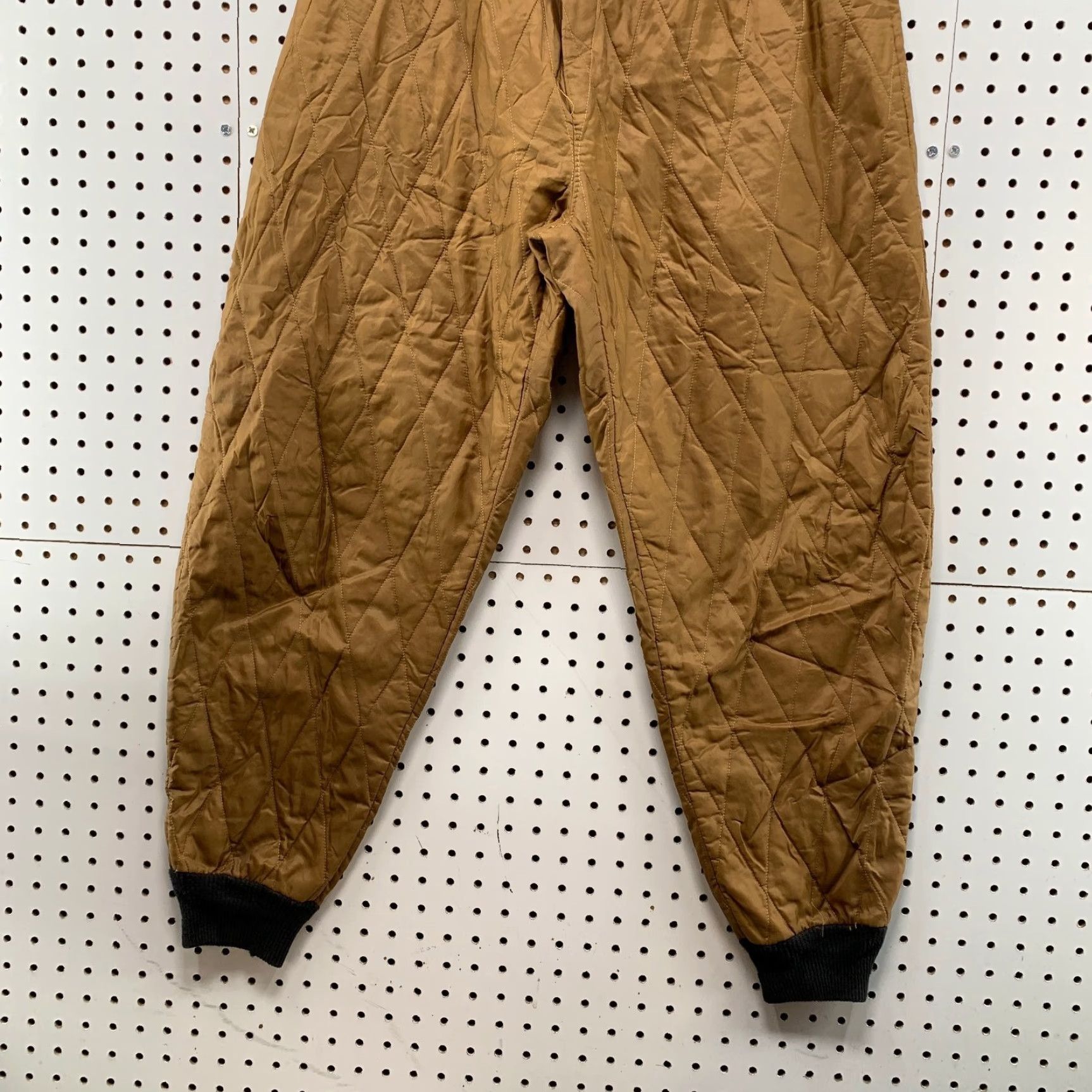 Vintage VINTAGE Quilted Insulated Hunting Pants Mens Medium Brown Outdoor Hunt 34X28 Size US 33 - 3 Thumbnail