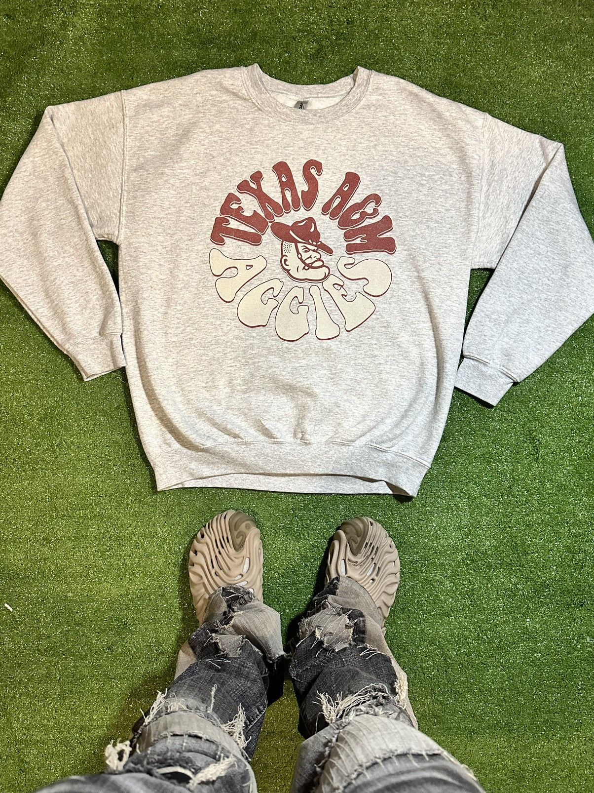 Designer × Vintage Vintage Texas A&M Crewneck Size US L / EU 52-54 / 3 - 1 Thumbnail