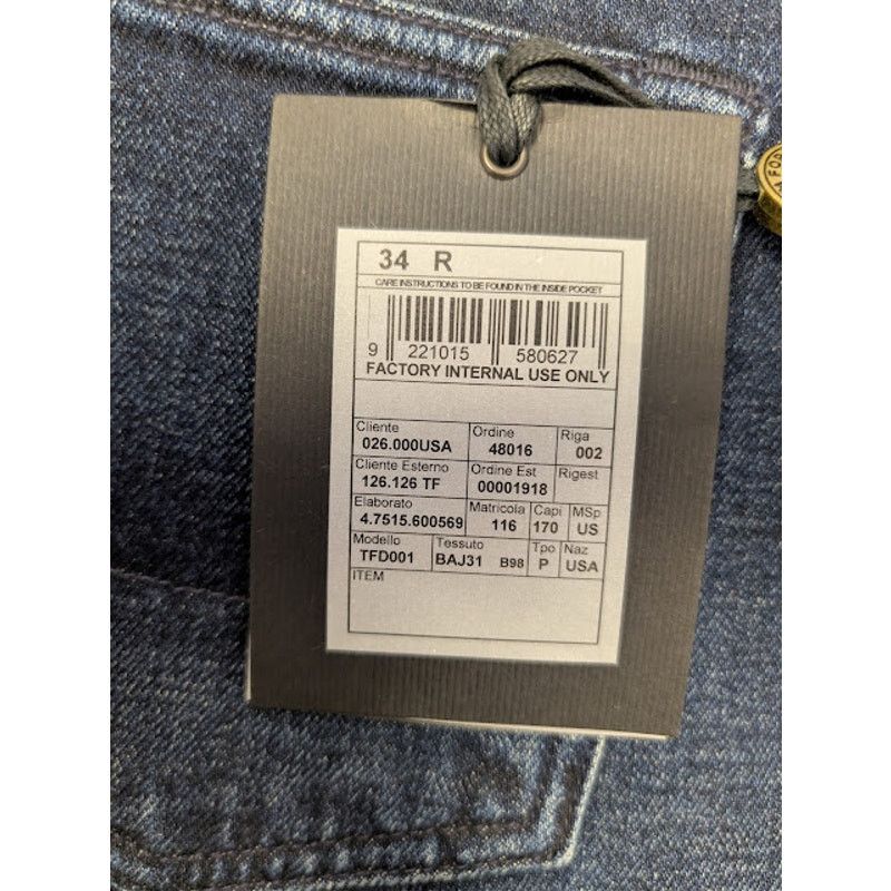 Tom Ford o1rshd1 Q:2 / Slim Fit Denim Jeans in Navy Blue Size US 34 / EU 50 - 22 Thumbnail