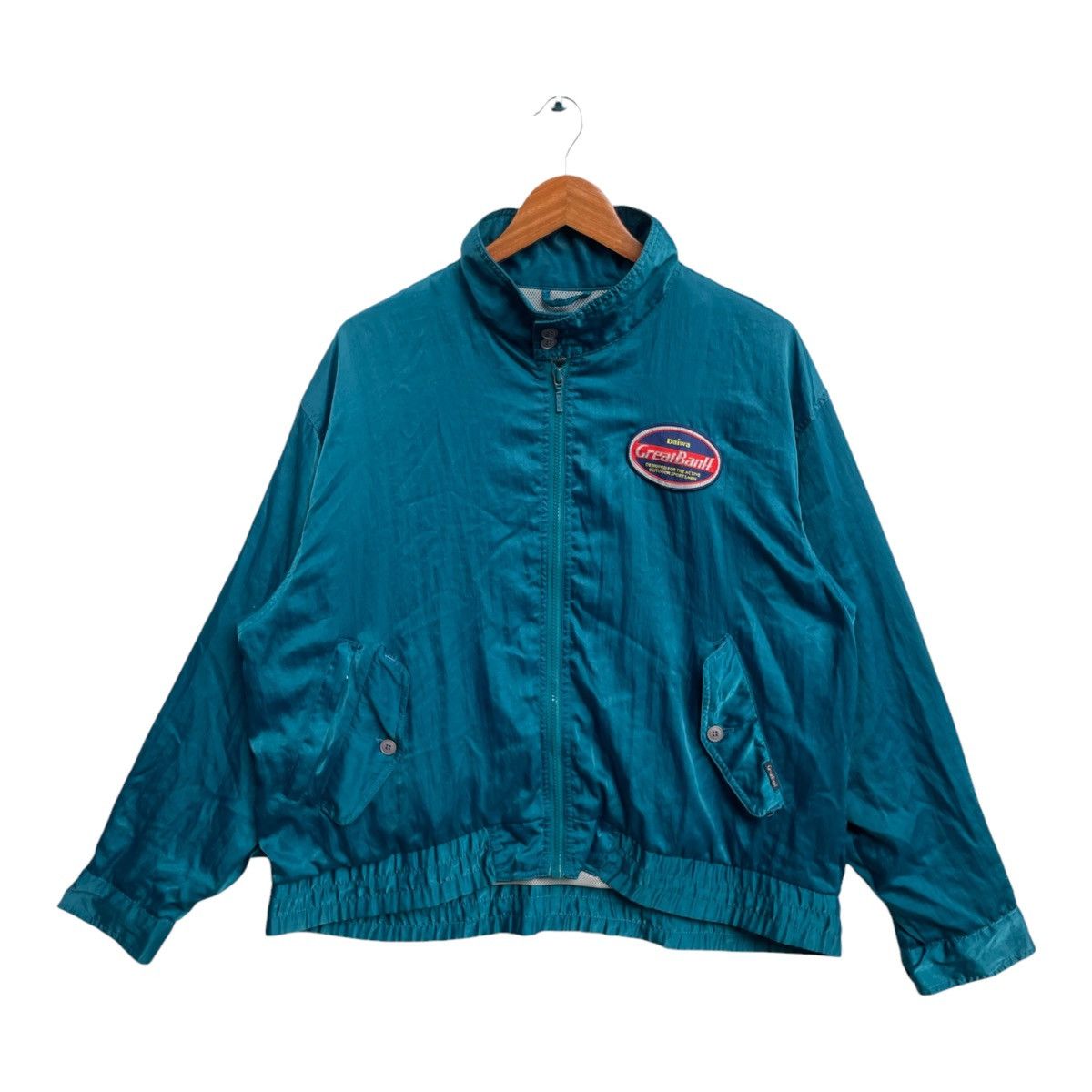 DAIWA × Vintage Vintage Daiwa Satin Style Windbreaker Jacket Size US XL / EU 56 / 4 - 1 Thumbnail