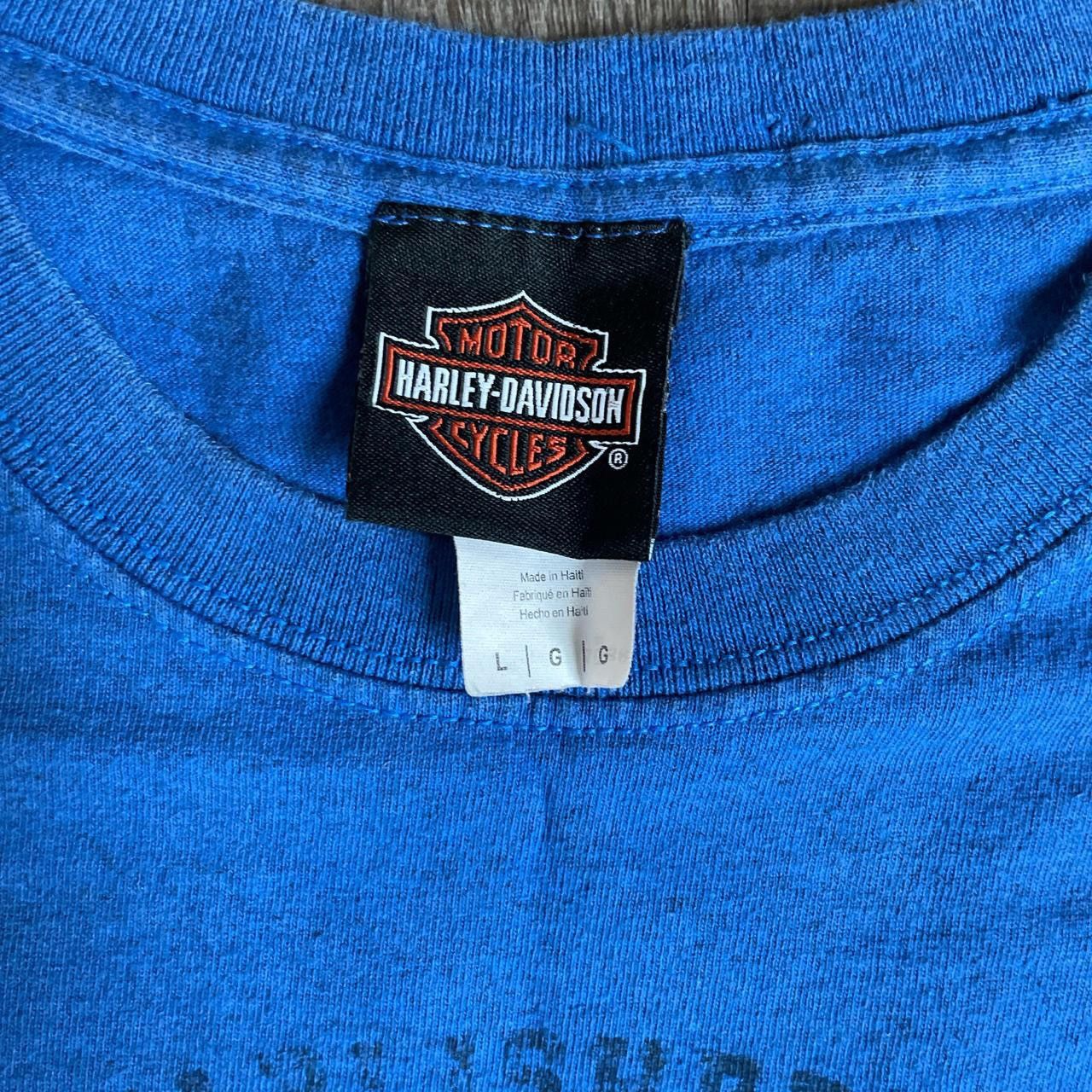 Ed Hardy × Harley Davidson × Vintage Vintage Harley Davidson blue t shirt motorcycle tee Size US M / EU 48-50 / 2 - 4 Thumbnail
