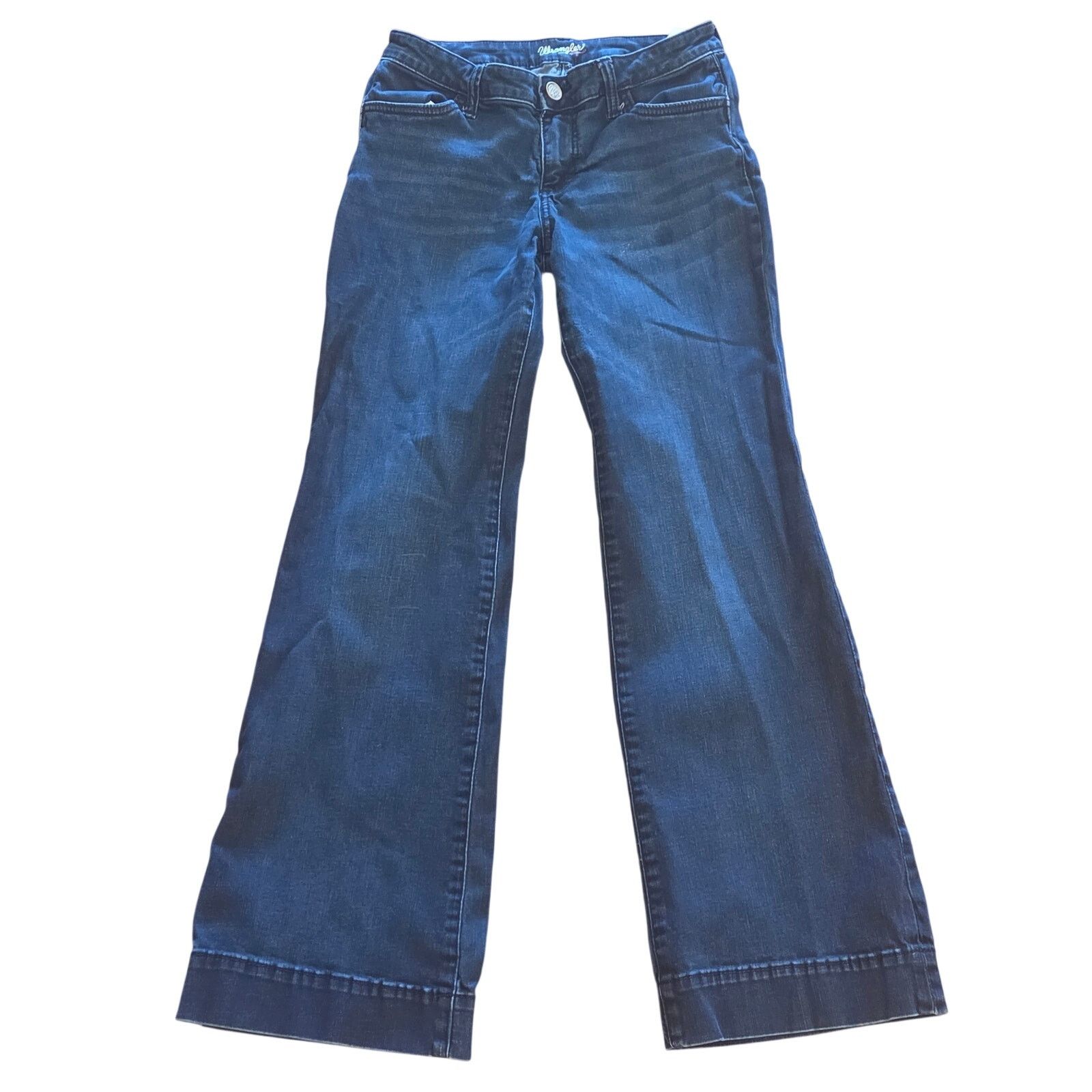 Wrangler Wrangler Women's Navy Blue Wide Leg Jeans - Size 5/6 x 32 Size 32" / US 10 / IT 46 - 1 Thumbnail