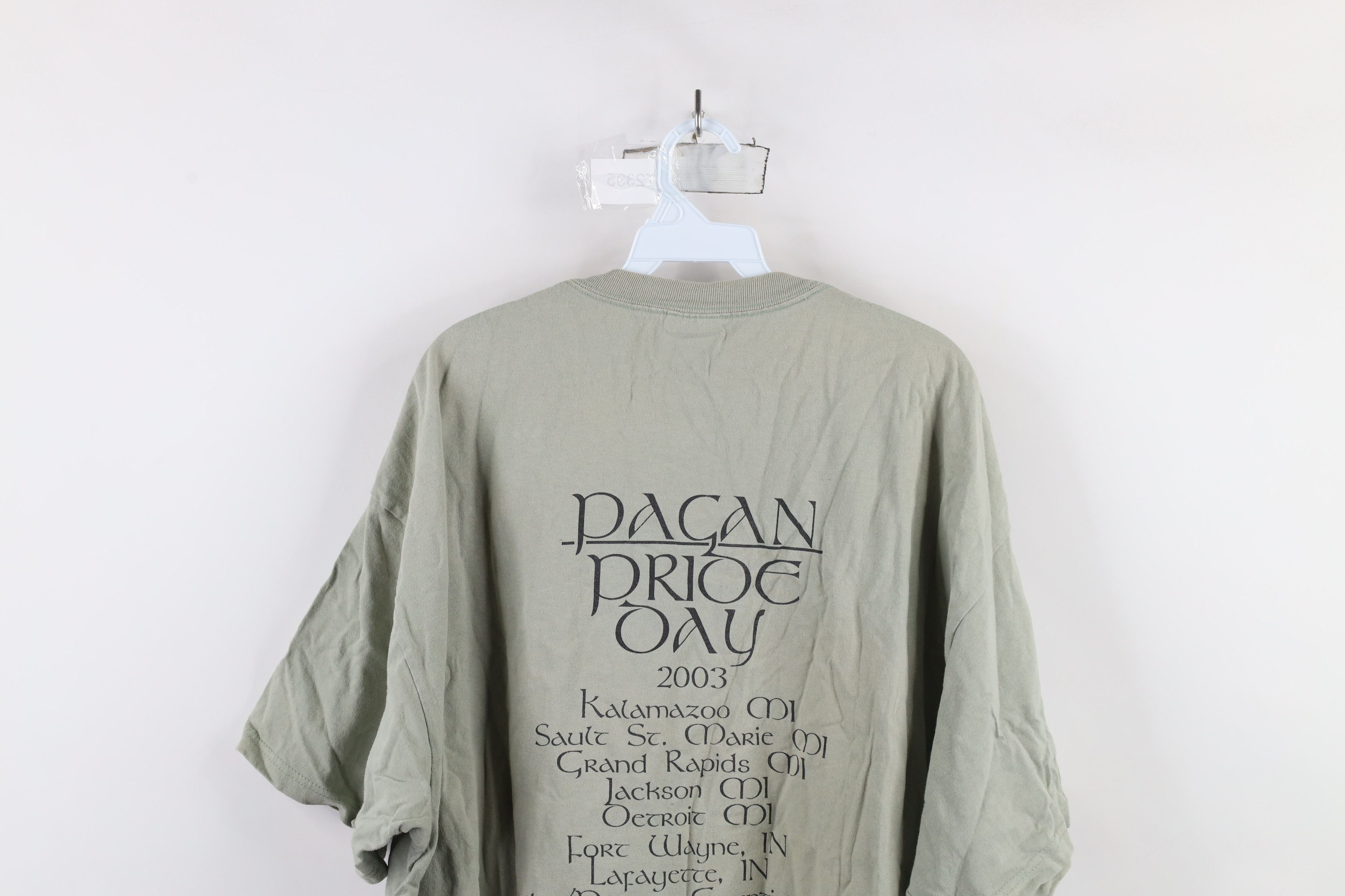 Vintage Vintage Y2K 2003 Streetwear Spell Pagan Pride Day T-Shirt Size US XXL / EU 58 / 5 - 11 Thumbnail