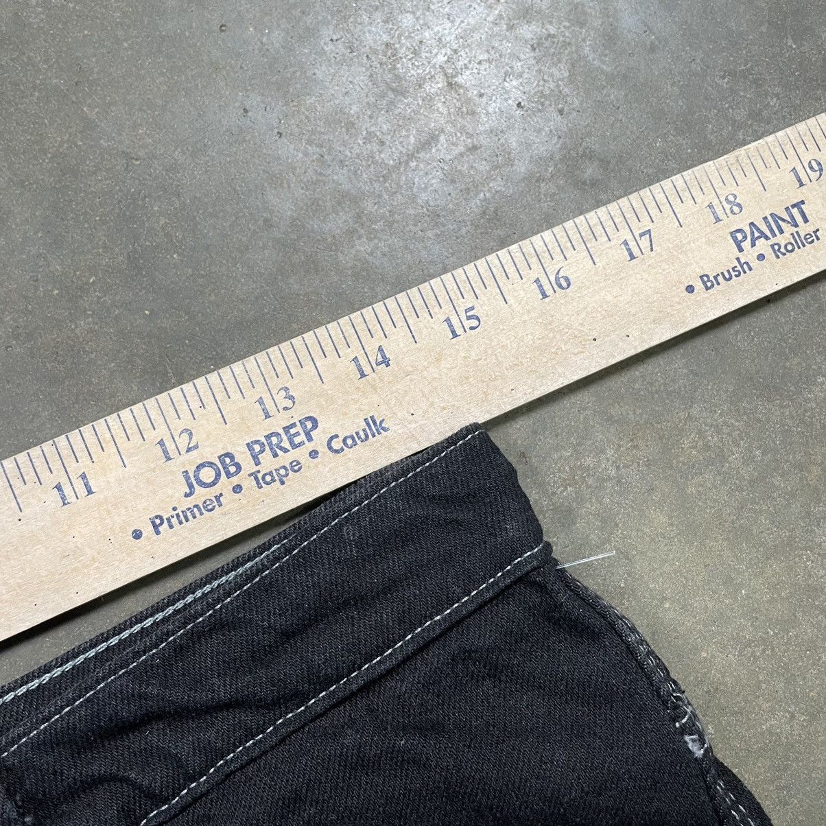 JNCO Vintage 90s Decibel Black Baggy Grunge Skater Jorts Size US 30 / EU 46 - 9 Thumbnail