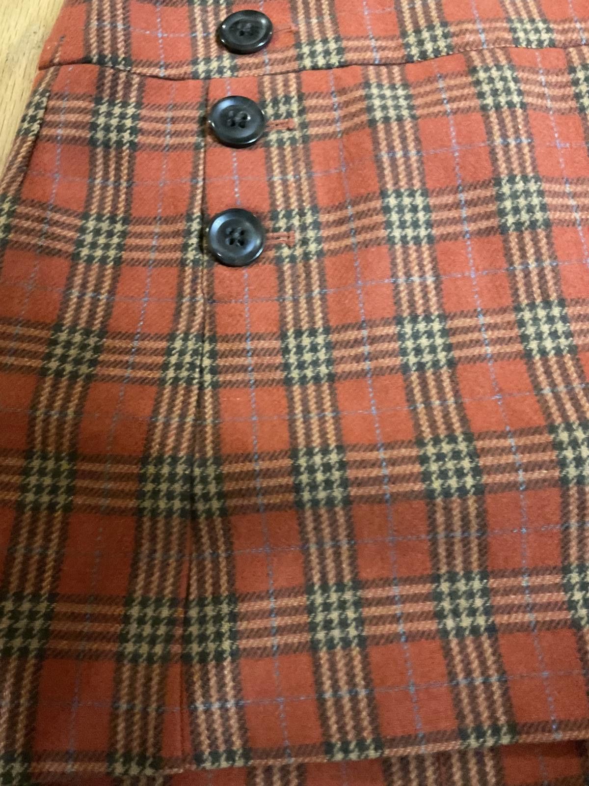 Gap Extra Cute Vintage Y2K Gap Red Plaid Mini Skirt Size 0 Size 25" / US 0 / IT 36 - 2 Thumbnail