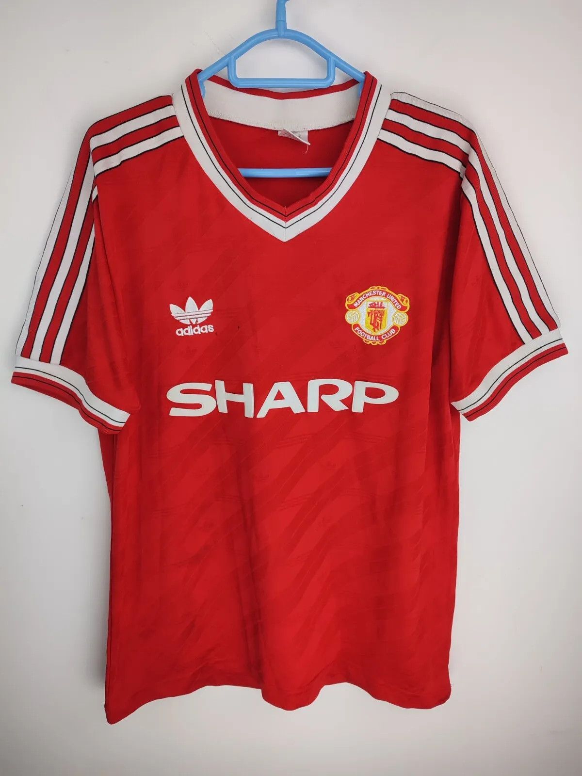 Vintage Manchester United 1987-88 home FOOTBALL Kit SHIRT