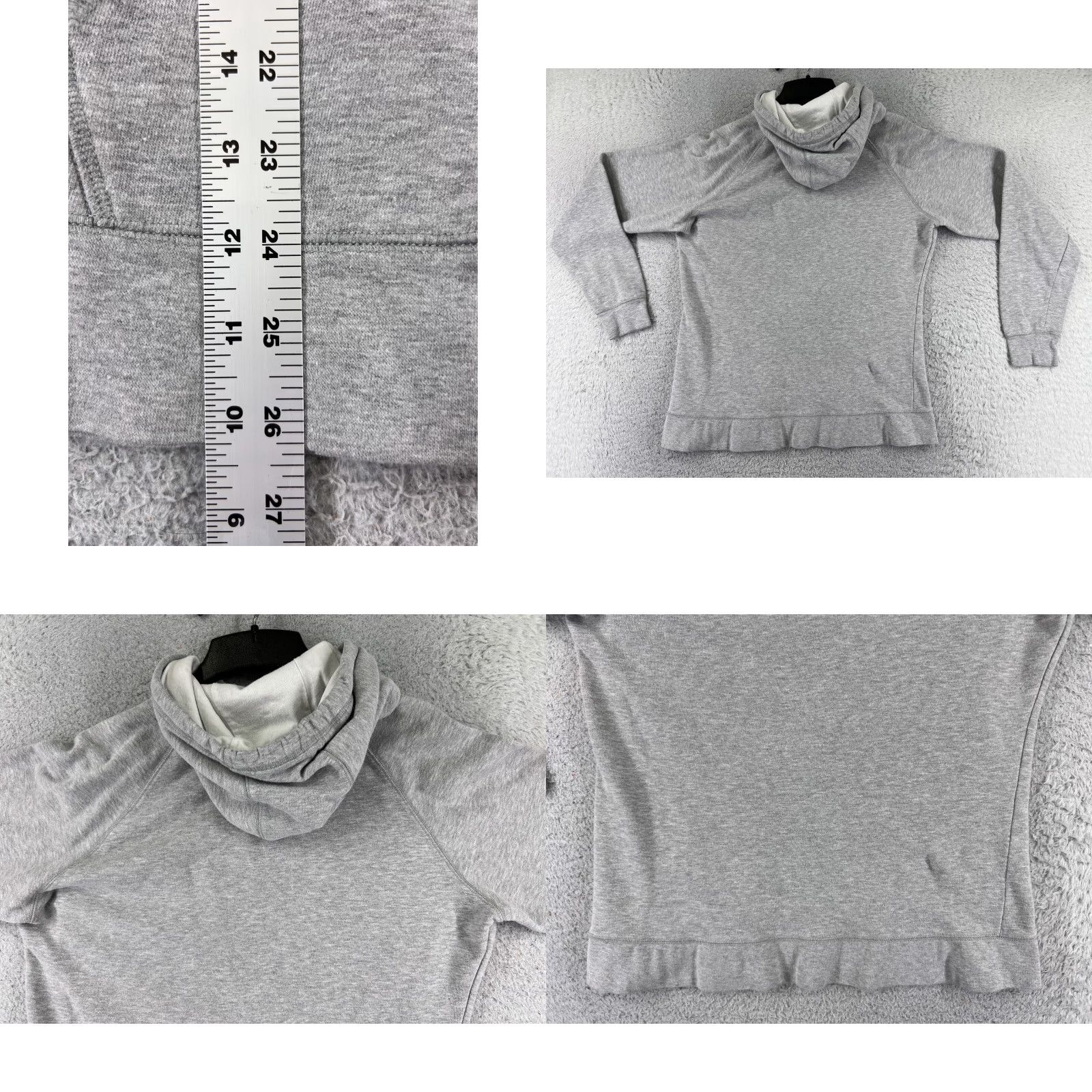 The North Face The North Face Hoodie Womens XL Gray Cotton Blend Jersey Logo Pullover Sweatshirt Crew Neck Seasonal Activewear Sports Size XL / US 12-14 / IT 48-50 - 9 Thumbnail