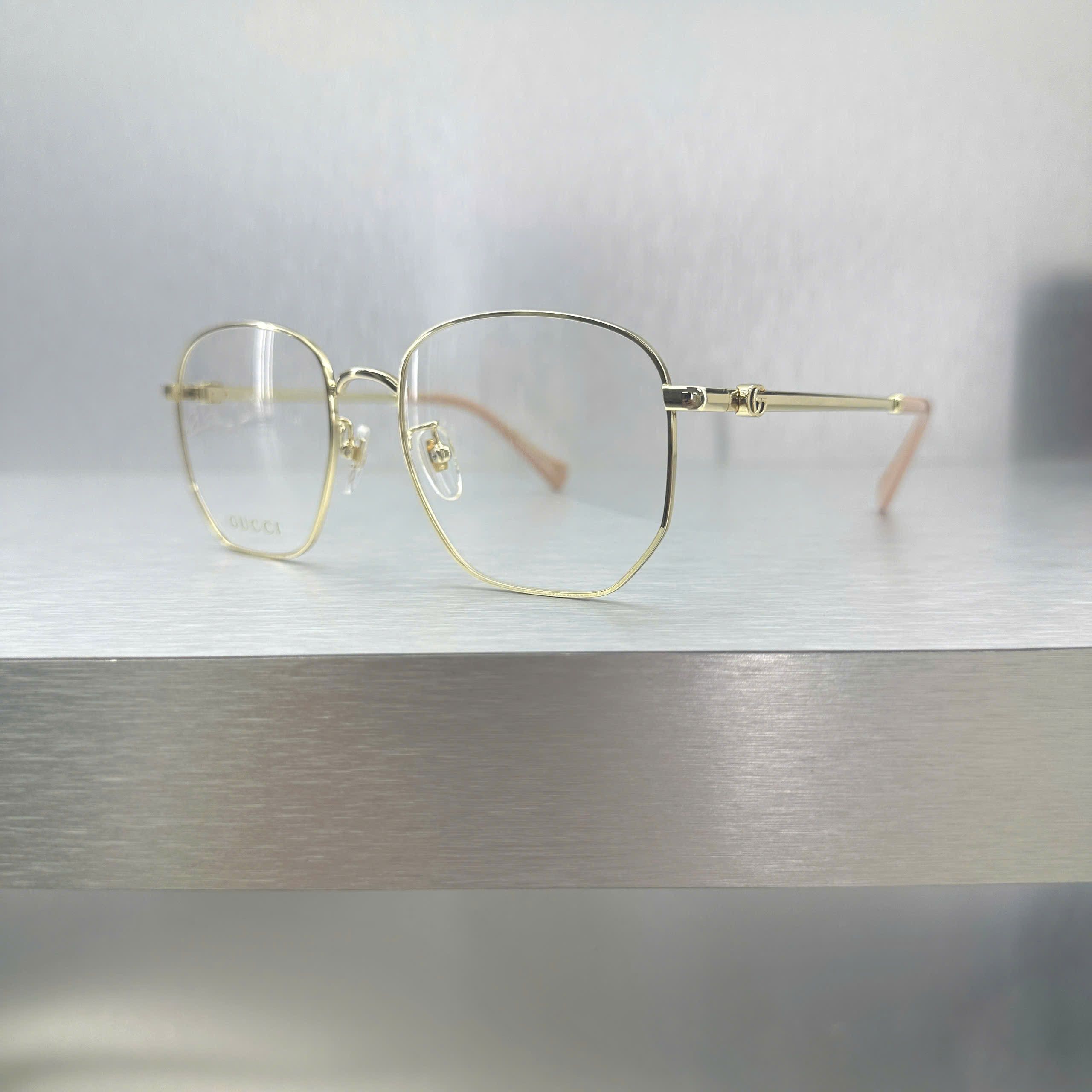 Gucci GUCCI GG1420OK 003 Eyeglasses GOLD Size ONE SIZE - 5 Thumbnail