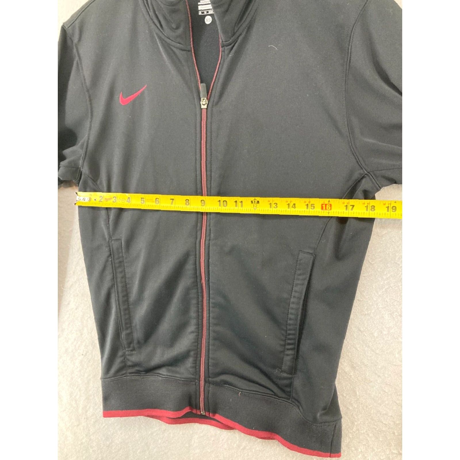 Nike Nike Jacket XS Black Red Pink Dri-Fit Activewear Full Zip Track Coat - Women - Jacket - Nike Dri-FIT - Track Jacket - Full Zip - XS - Black Size XS / US 0-2 / IT 36-38 - 2 Thumbnail