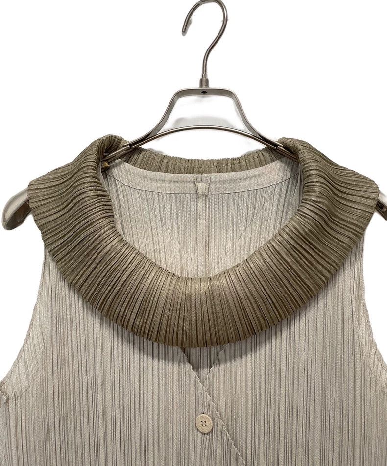 Issey Miyake Issey Miyake size:4 Grey pleated and deformed vest Size S / US 4 / IT 40 - 3 Thumbnail