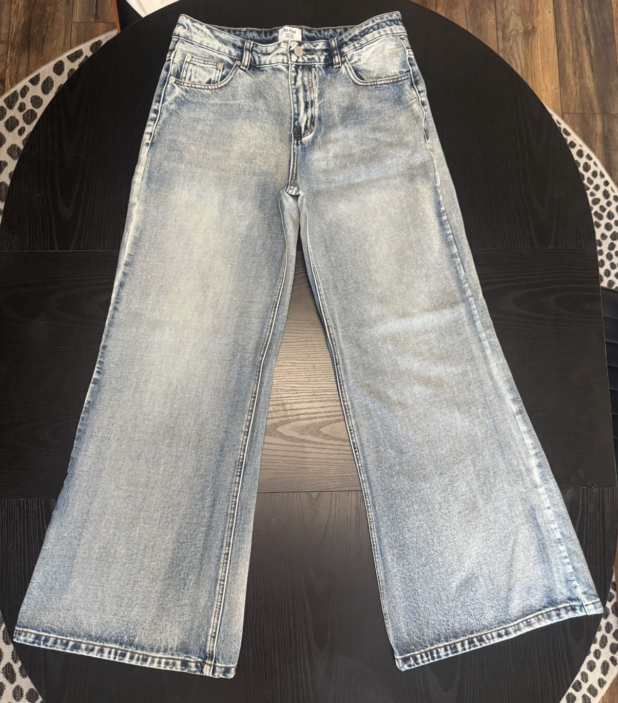Other krhu Nostalgia Denim - Light Wash Flared Jeans Size US 32 / EU 48 - 1 Thumbnail