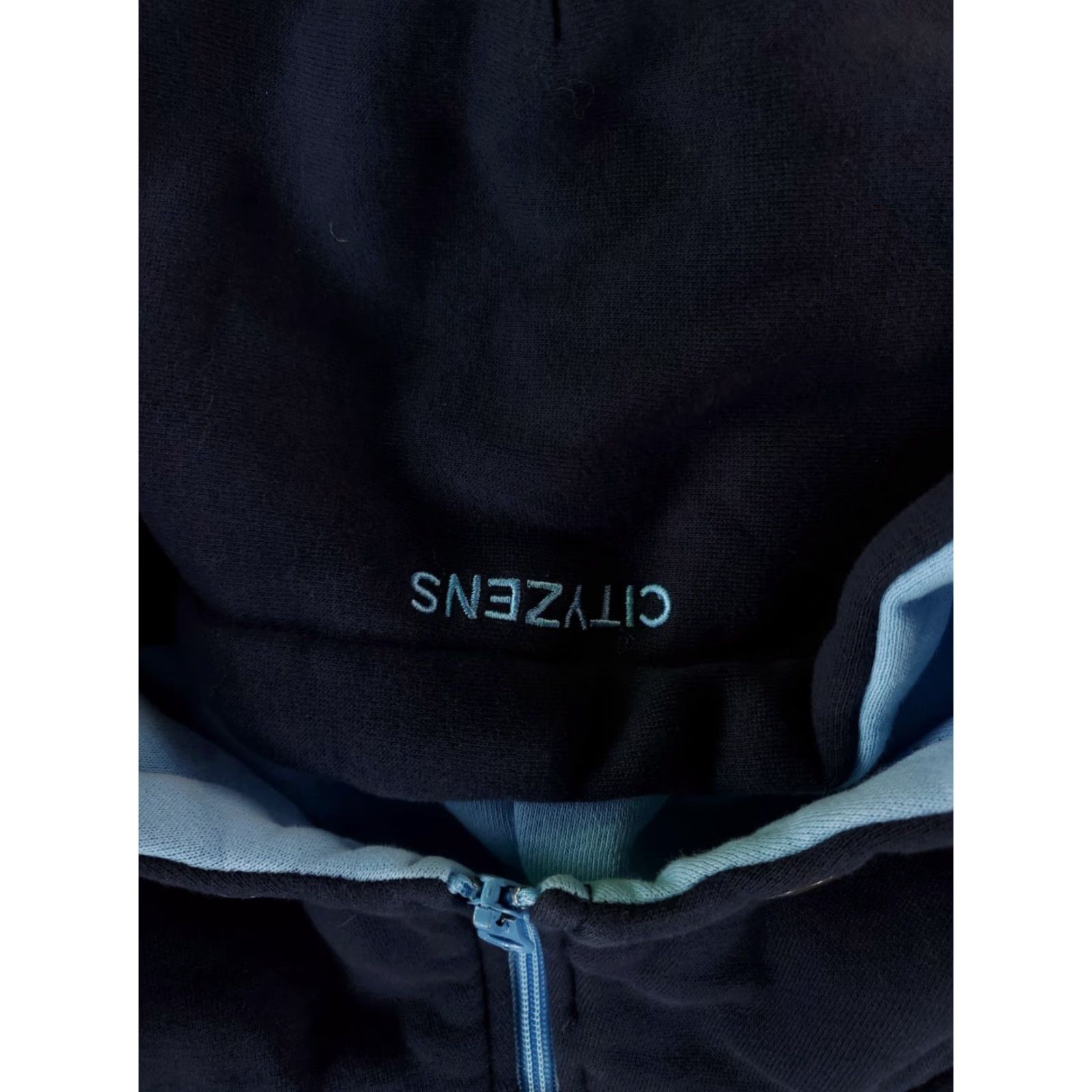 Vintage Manchester City Full Zip Hoodie Sweatshirt Cityzens Mens L Blue Size US L / EU 52-54 / 3 - 3 Thumbnail