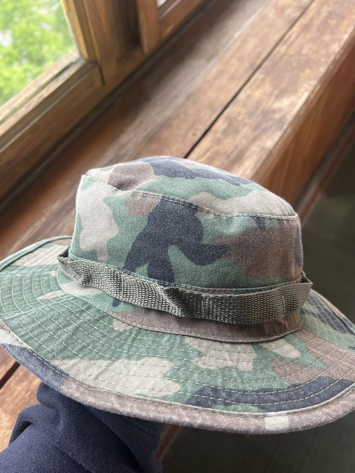 Vintage Vintage German Military Distressed Mil Tec Panama Hat Y2K Size ONE SIZE - 5 Thumbnail