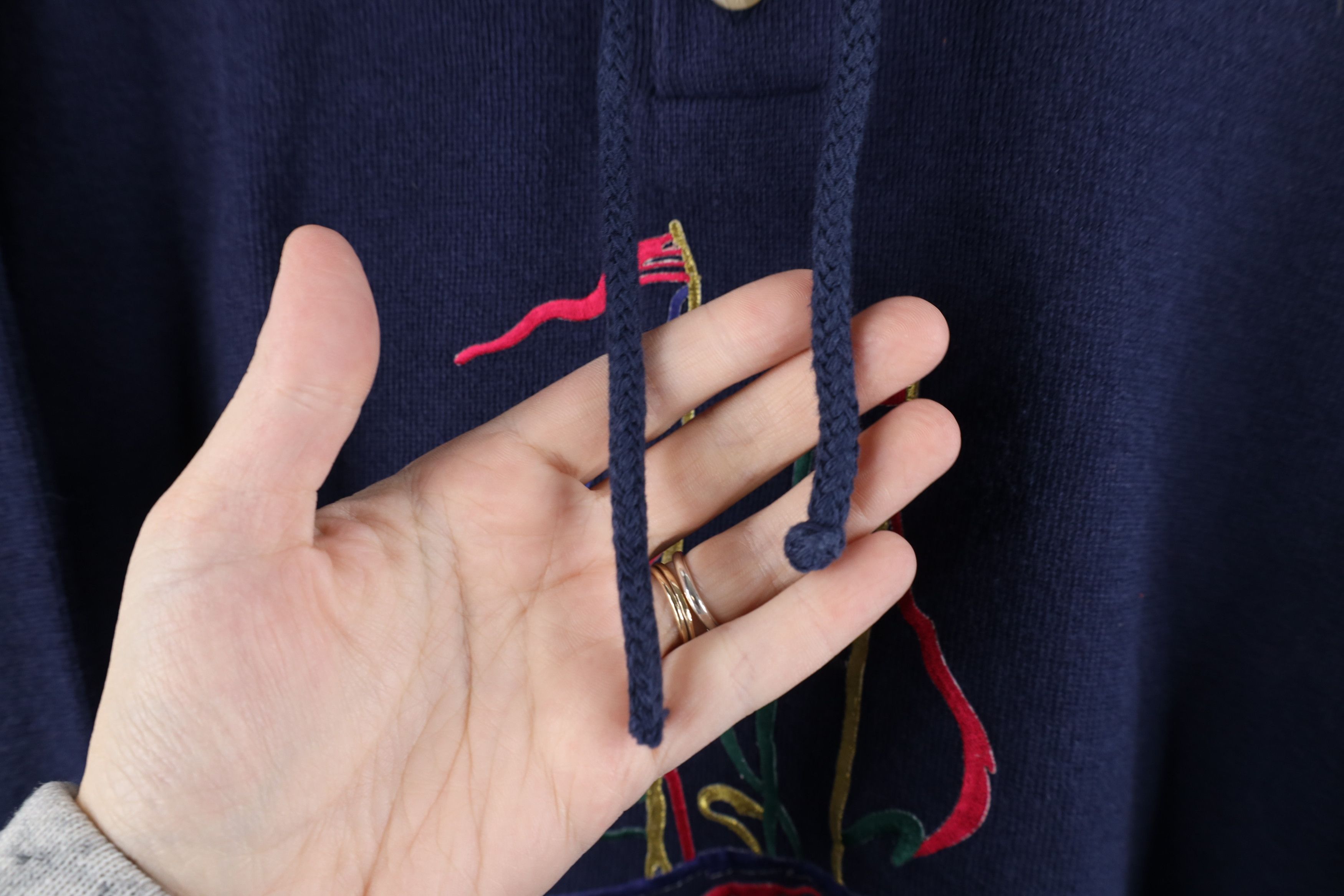 Vintage Vintage 90s Streetwear Diego Sailboat Thermal Knit Sweater Size US XL / EU 56 / 4 - 4 Thumbnail