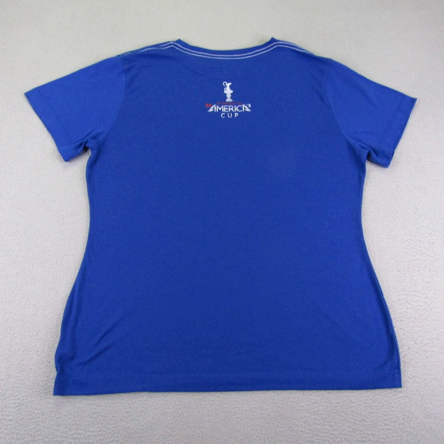 Vintage VINTAGE America's Cup Shirt Womens XL Blue 34th San Francisco 2013 Sailing Racing Top Tee Size XL / US 12-14 / IT 48-50 - 5 Thumbnail