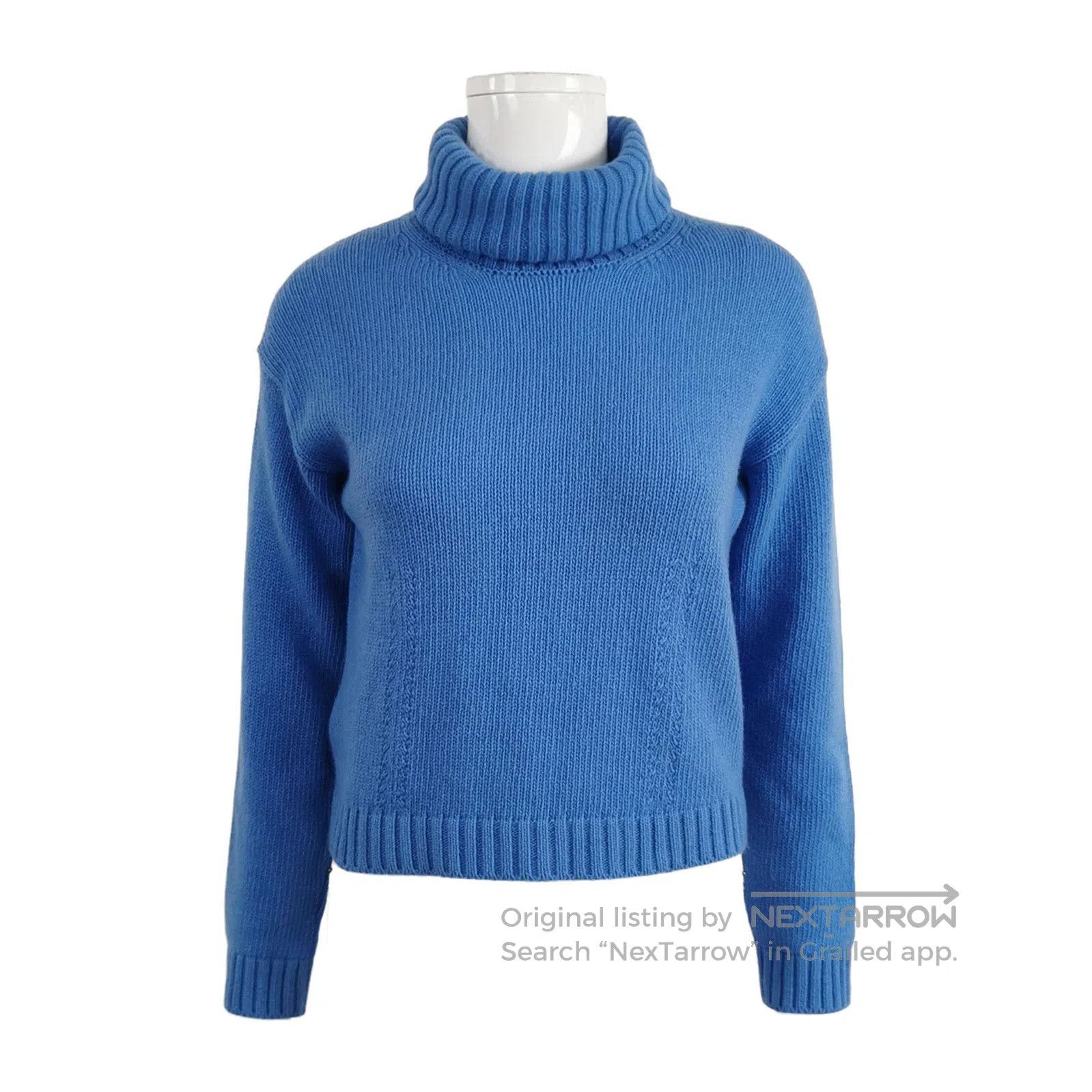 Prada Prada Blue Wool Cashmere Blend Turtleneck Sweater . Size XS / US 0-2 / IT 36-38 - 1 Thumbnail