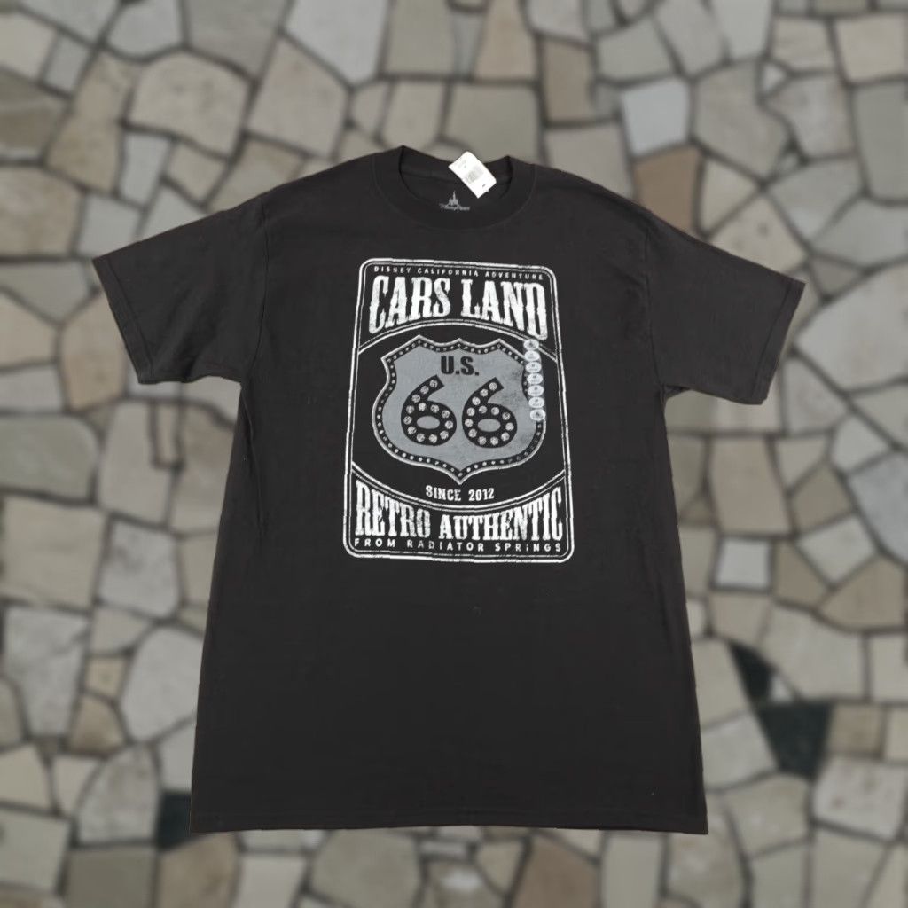 Disney Disney Shirt Mens Medium Black Cars Land Route 66 Pixar Cartoon Movie Tee NEW Size US M / EU 48-50 / 2 - 1 Thumbnail