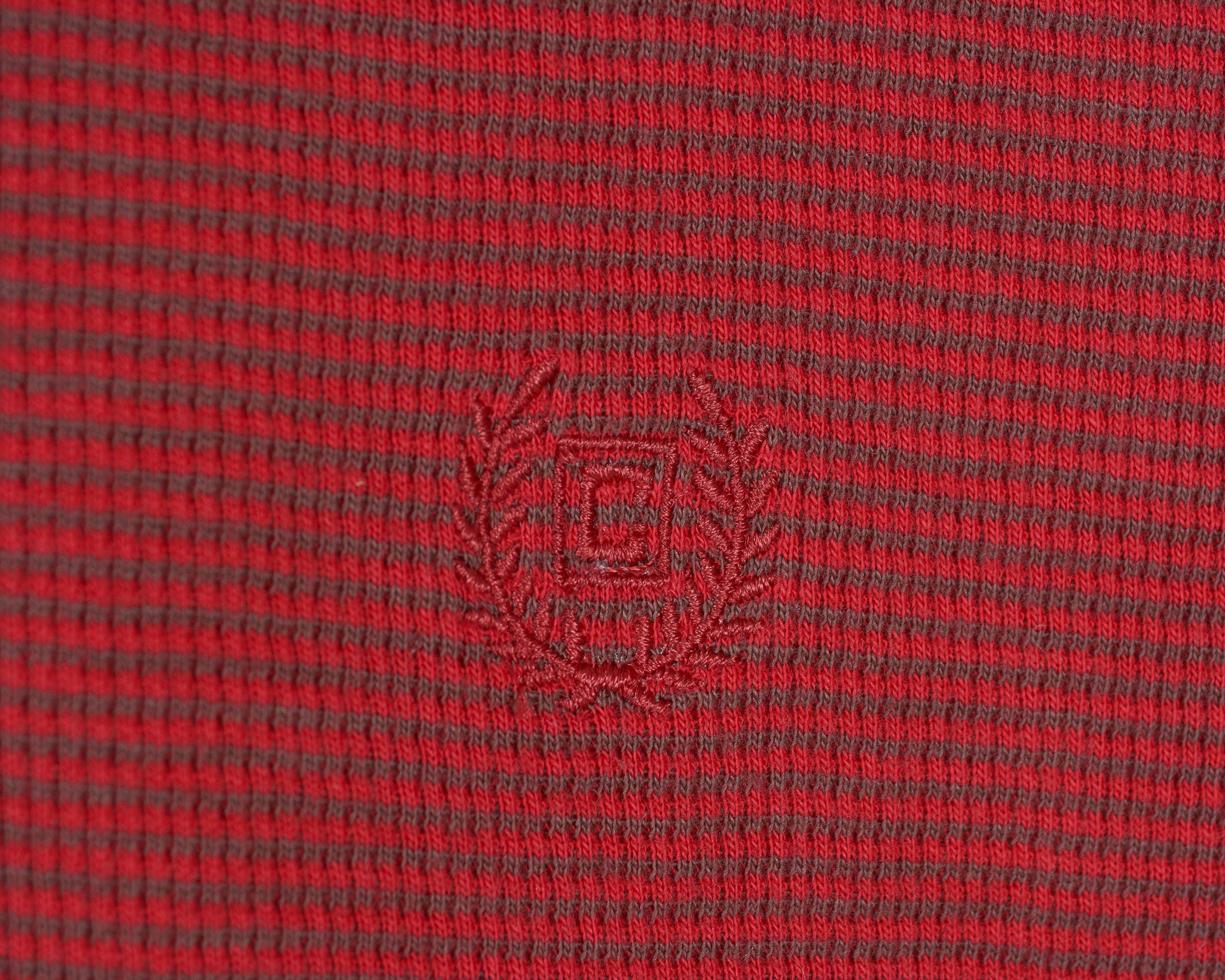 Chaps Cotton Sweater Striped Jumper Pullover High Neck Quarter Zip Size US M / EU 48-50 / 2 - 3 Thumbnail