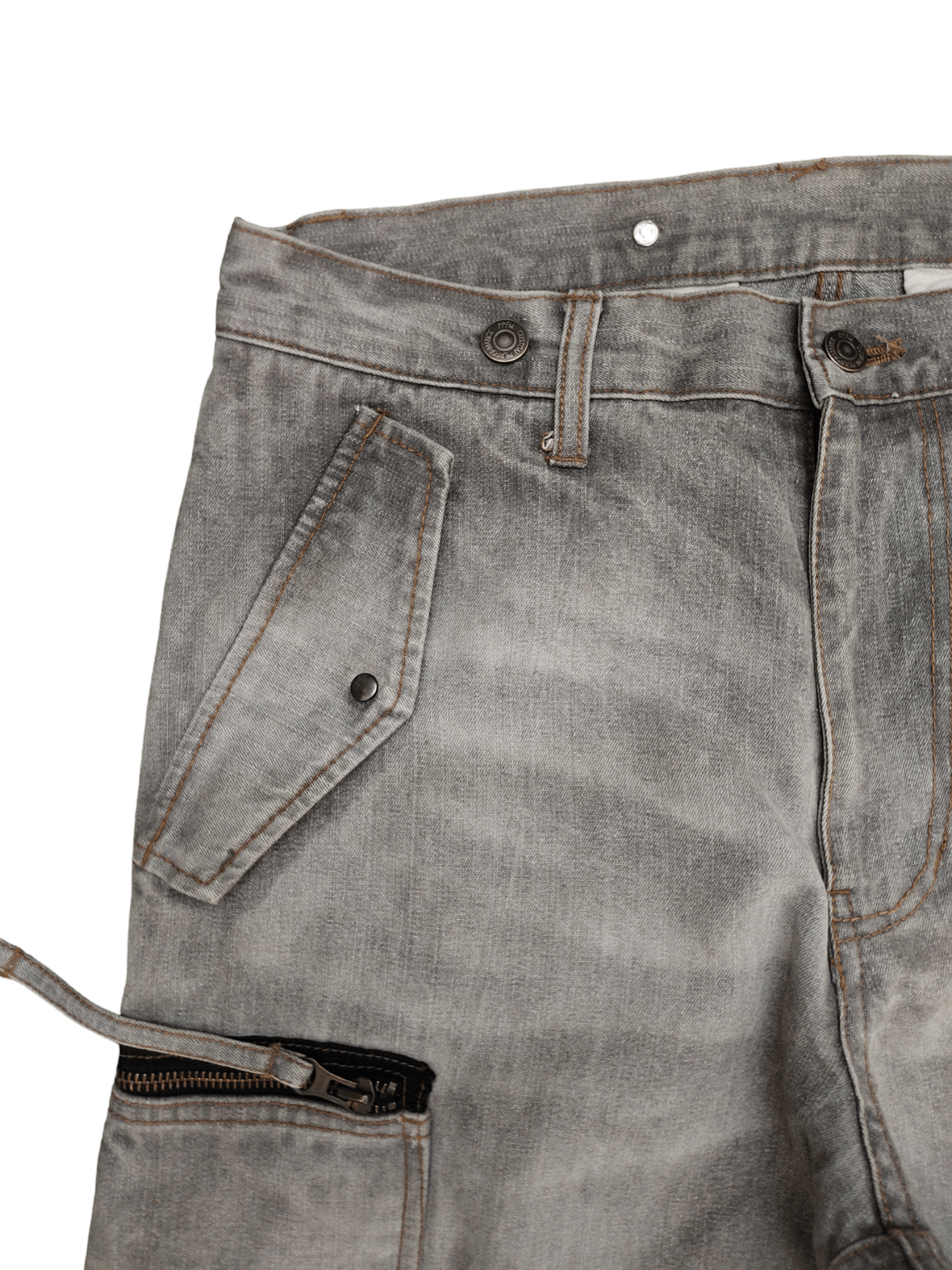 PPFM PPFM Multi Pocket Cargo Denim Baggy Pants Size US 32 / EU 48 - 4 Thumbnail