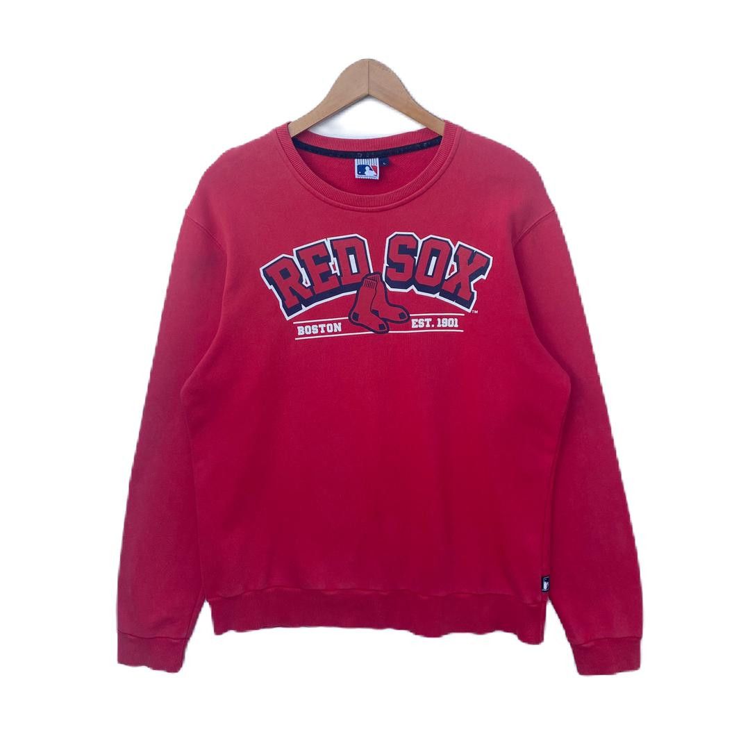 MLB BOSTON RED SOX SWEATSHIRT LARGE PULLOVER MLB BASEBALL Size US L / EU 52-54 / 3 - 1 Thumbnail