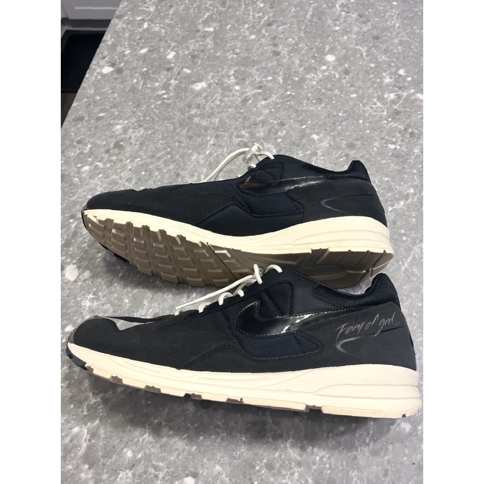Nike Nike Air Skylon II Fear of God Black Sail Fossil BQ2752-001 Men Size 15 Sneaker Black Leather Upper Rubber Outsole 80s 90s Limited Edition Shoes Size US 15 / EU 48 - 6 Thumbnail