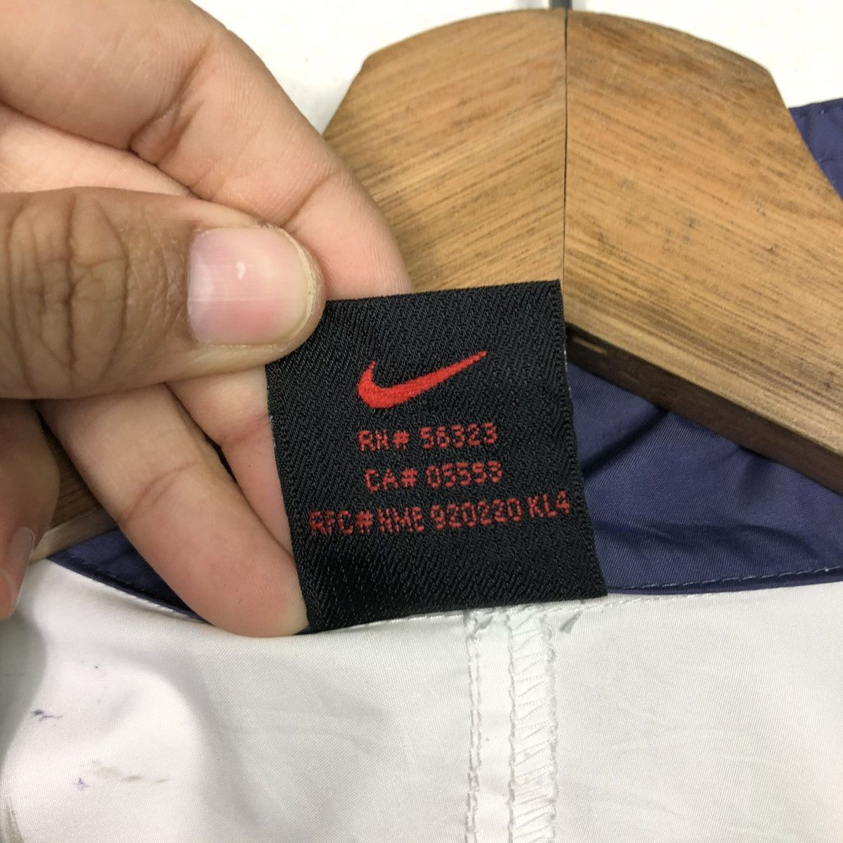 Nike 🔥VINTAGE ZIPPER JACKET BOMBER NIKE LOGO COLLAR Size US L / EU 52-54 / 3 - 22 Thumbnail