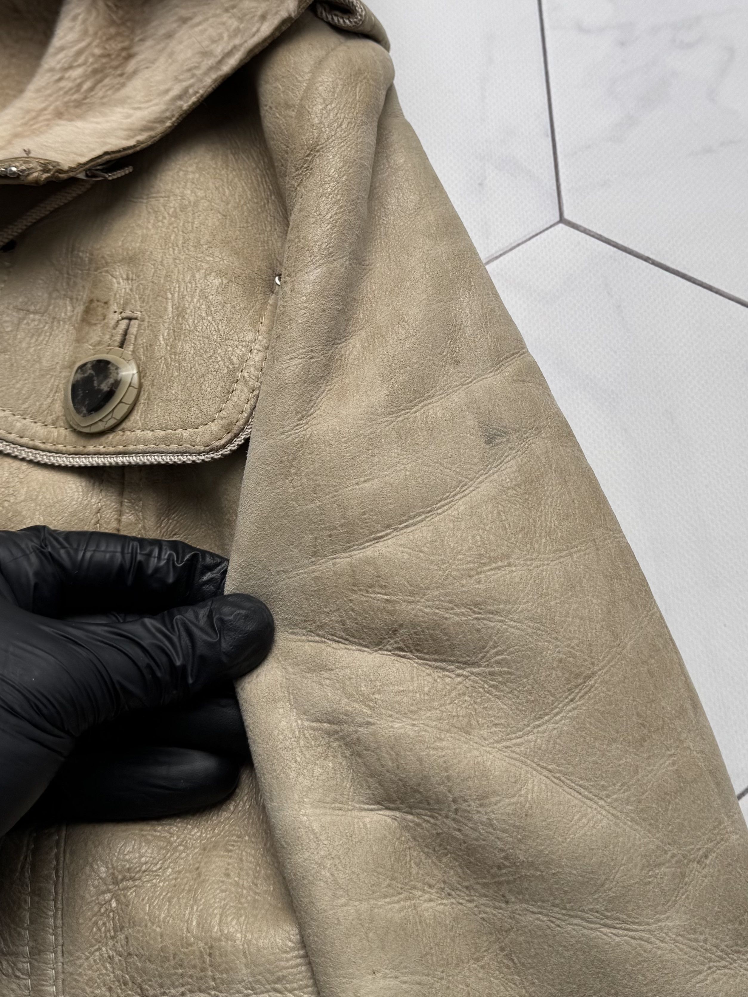 Vintage Vintage Real Shearling Coat With Hood And Belt (B250)D15E2 Size XS / US 0-2 / IT 36-38 - 11 Thumbnail