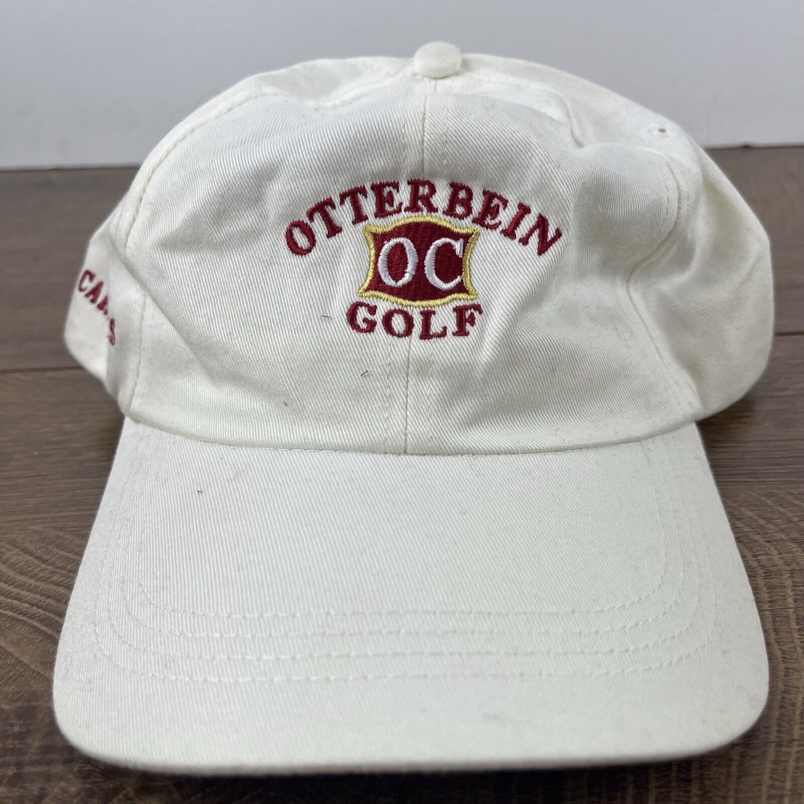 Other Otterbein College Golf Hat White Cap Hat Adjustable Hat Whit Size ONE SIZE - 6 Thumbnail