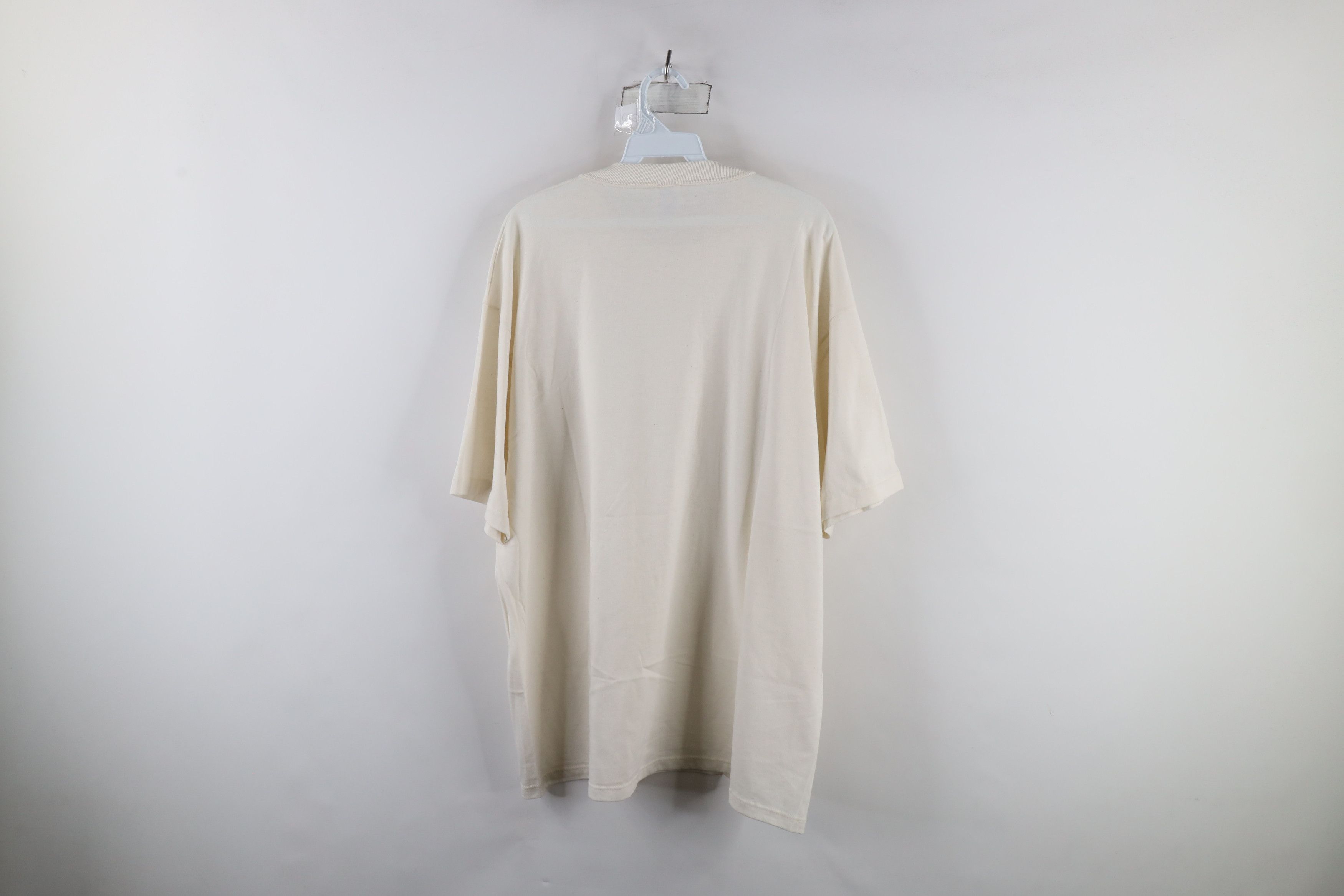 Vintage Vintage 90s Streetwear Short Sleeve T-Shirt Off White USA Size US XXL / EU 58 / 5 - 7 Thumbnail