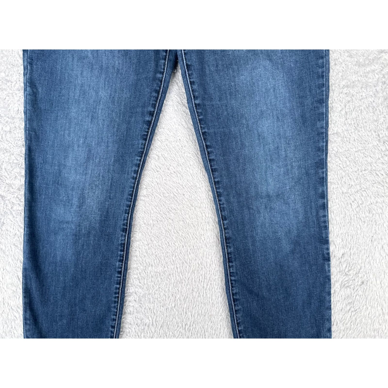 Denime VINTAGE STS Blue Women’s Skinny Jeans 31 Blue Denim Mid Rise Stretch Cotton 80s 90s, Designer, Fall Spring Summer Winter, Girls Size 24" / US 00 / IT 34 - 3 Thumbnail