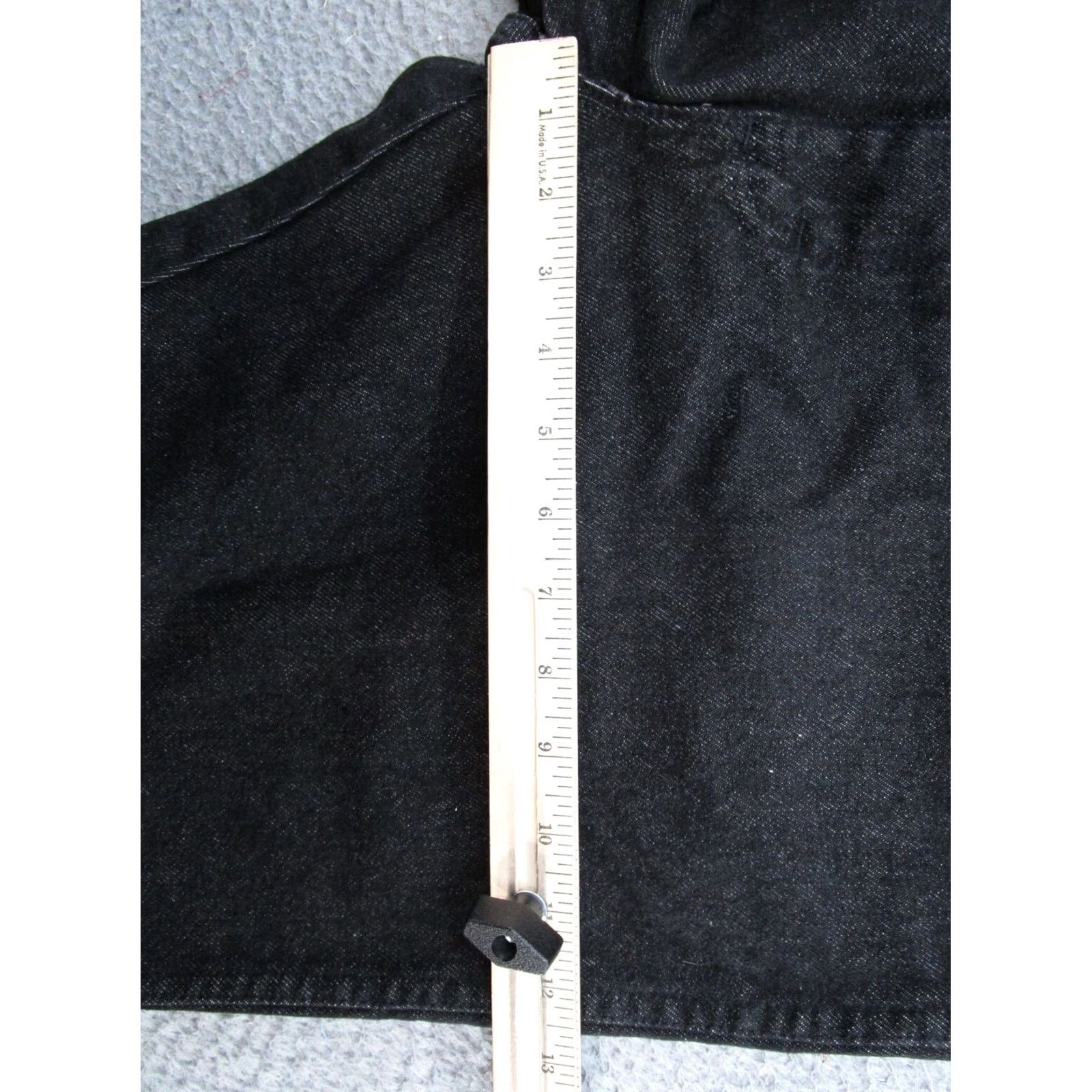 Denime VINTAGE Rustler Jeans 90s Black Denim Regular Fit Straight Mens 38x30 NEW AS IS Size US 38 / EU 54 - 7 Thumbnail