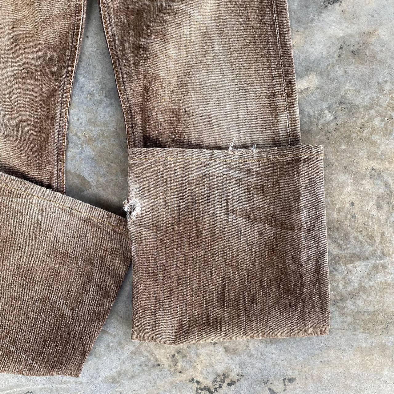 Edwin × Vintage RARE VINTAGE EDWIN FLARED BLUETRIP JAPAN CLAWMARK DISTRESSED Size US 28 / EU 44 - 3 Thumbnail