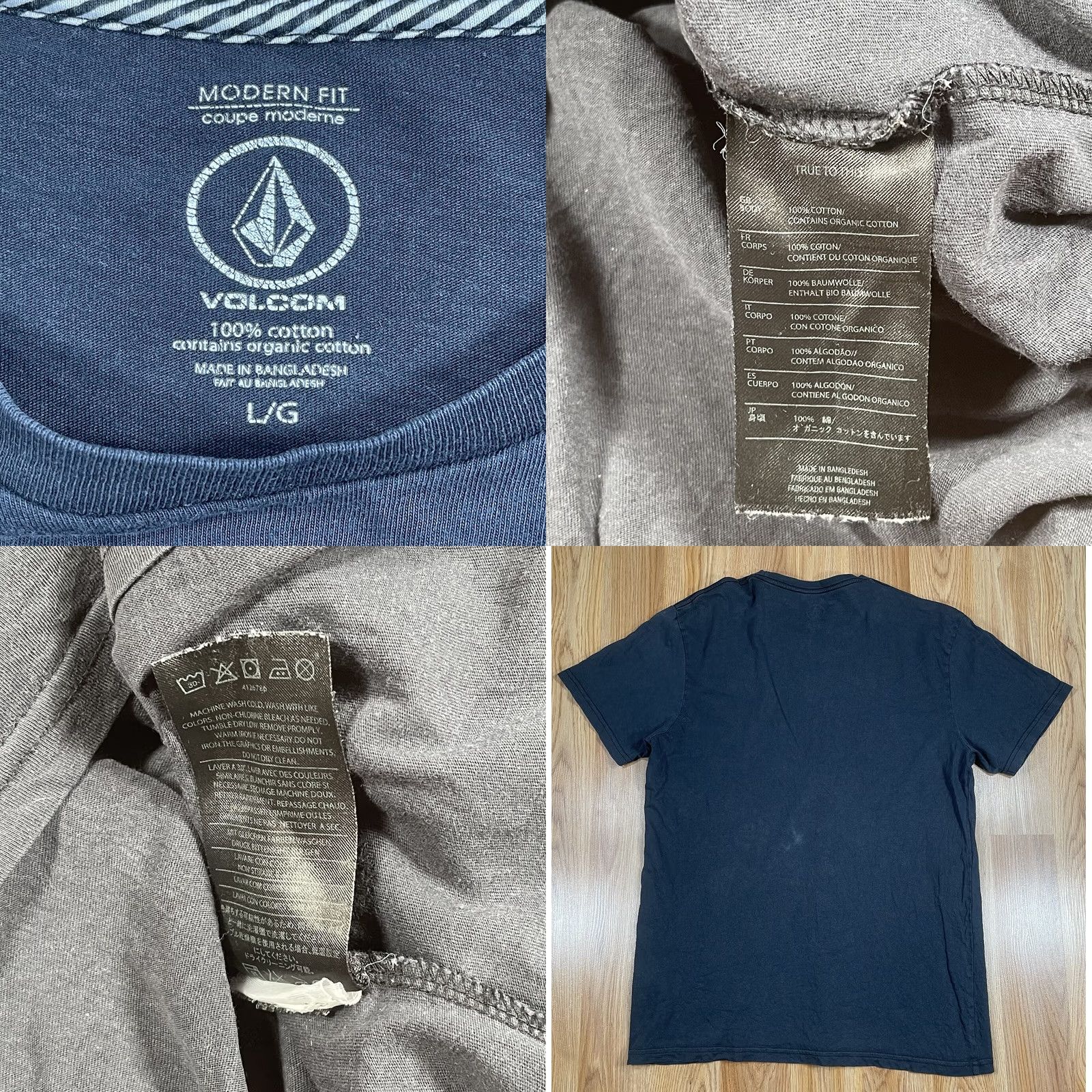 Volcom Volcom T-Shirt Adults L Black Modern Fit Short Sleeve Crew Neck Size US L / EU 52-54 / 3 - 8 Thumbnail