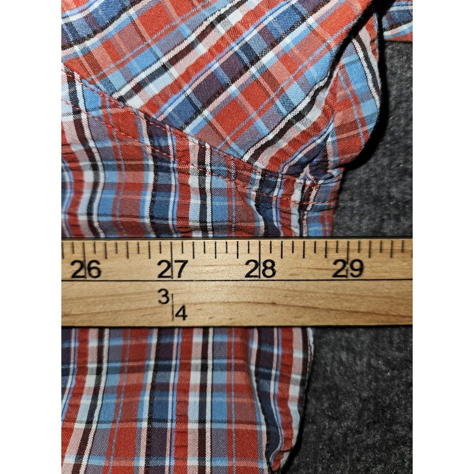 Vintage REI Shirt Mens 2XL Plaid Button Up Short Sleeve Outdoor Red Blue Pocket Hiking Size US XXL / EU 58 / 5 - 3 Thumbnail