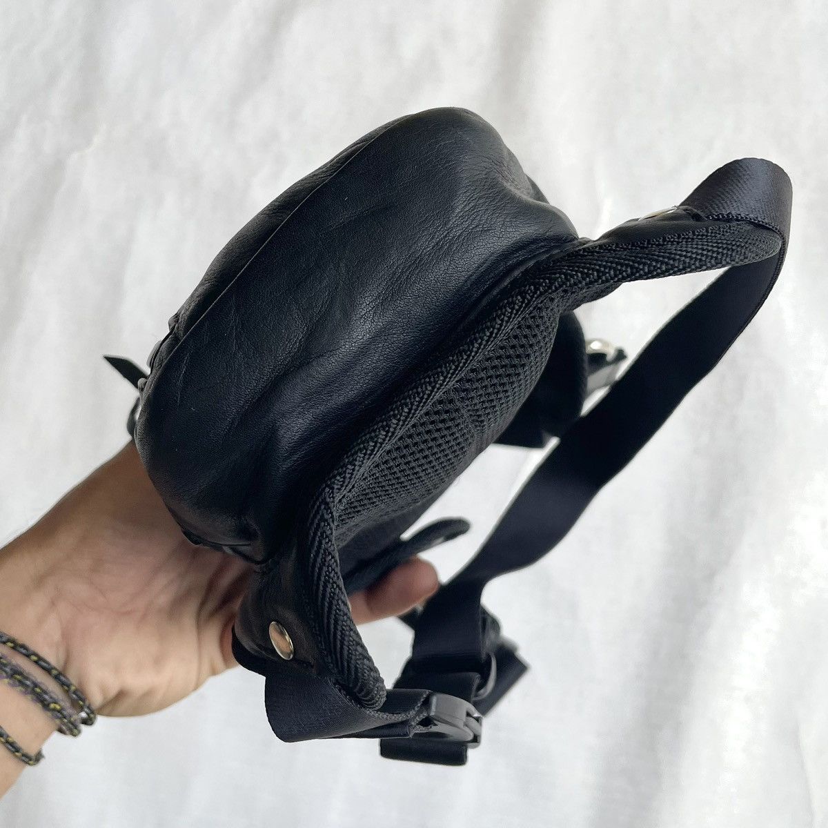 Japanese Brand RUSHITANI TACTICAL 2 WAY LEATHER LEG BAG Size ONE SIZE - 7 Thumbnail